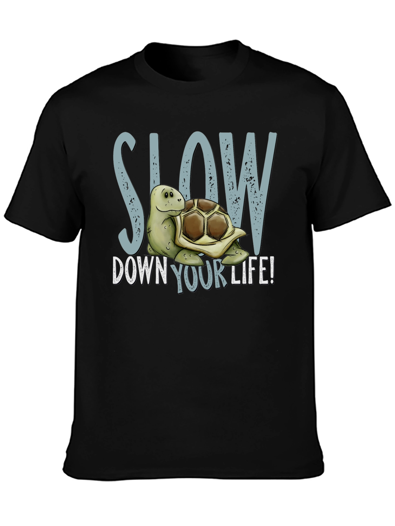 Slow Down Your Life Turtle Graphic Tee