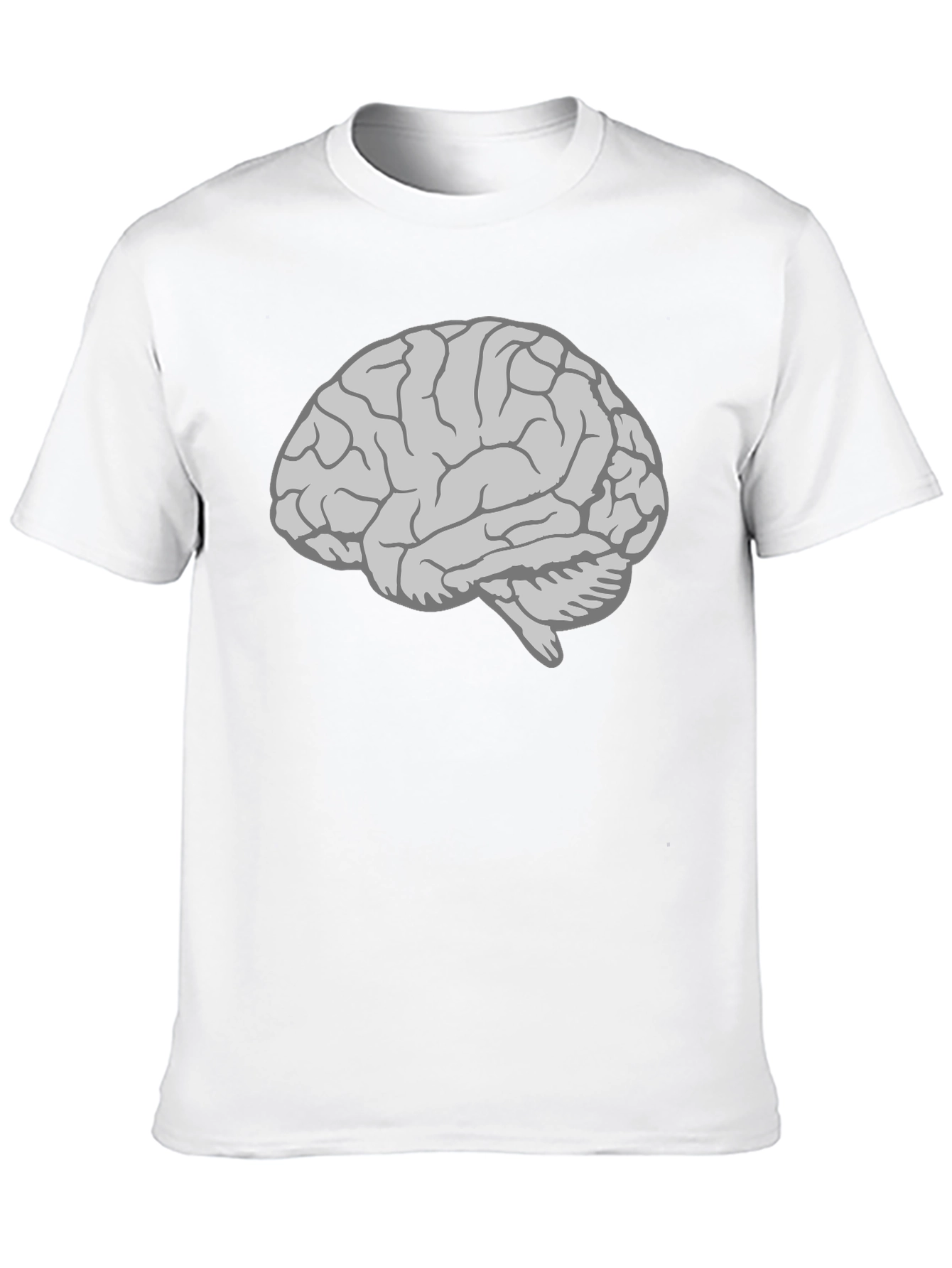 Brain Graphic T-Shirt - Mens Black Cotton Tee