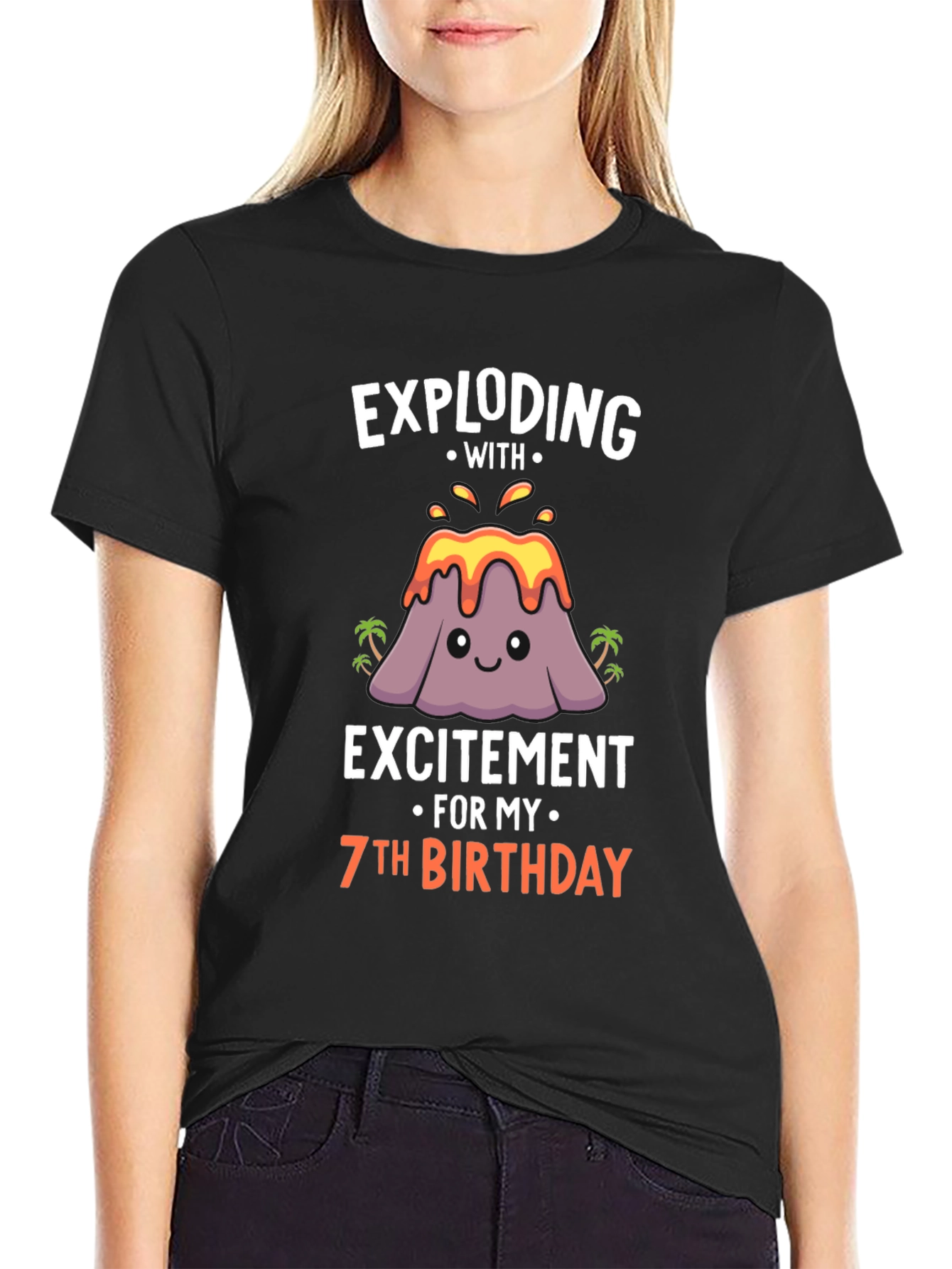 Exploding With Excitement 7th Birthday T-Shirt