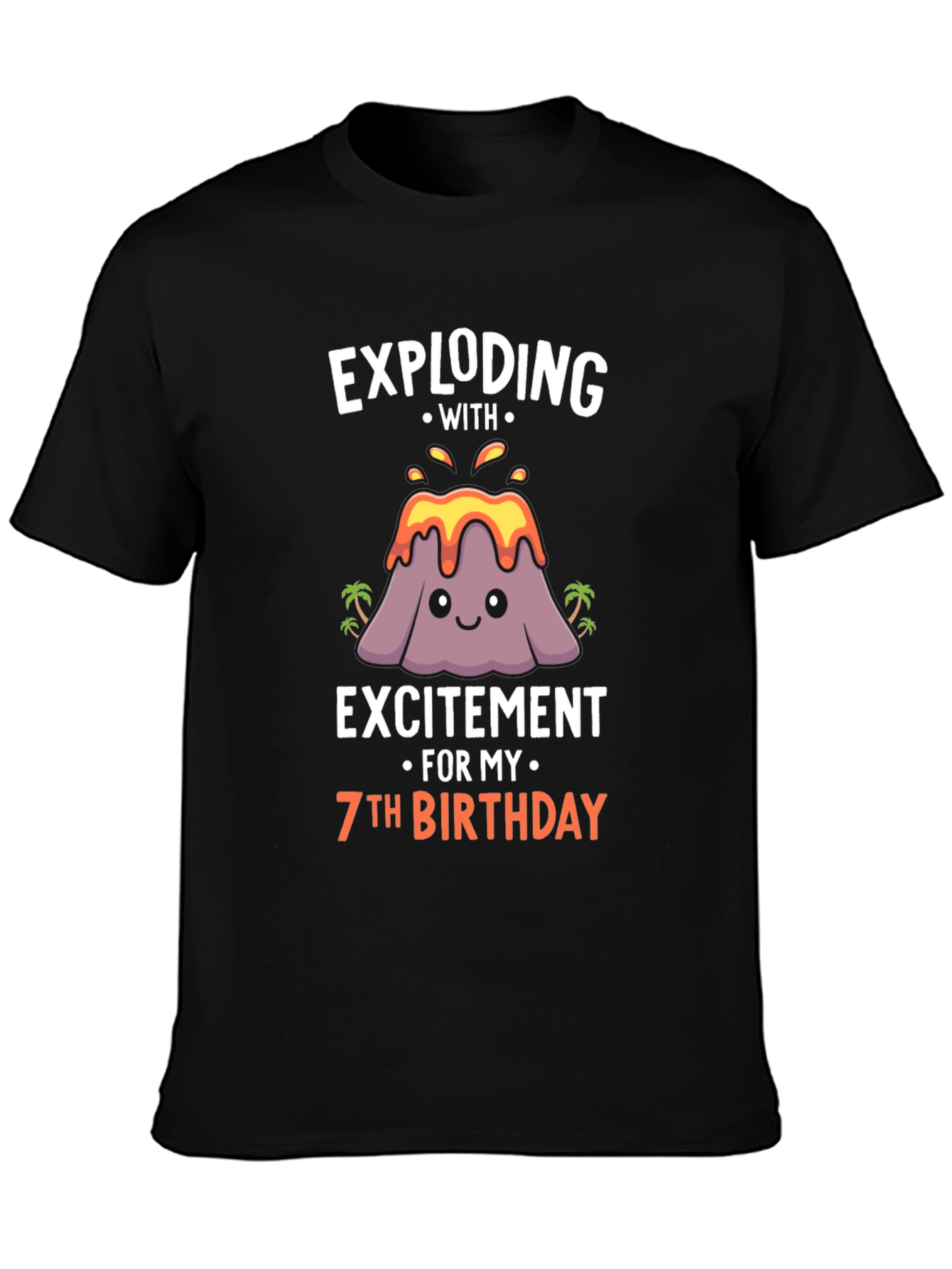 Exploding With Excitement 7th Birthday T-Shirt