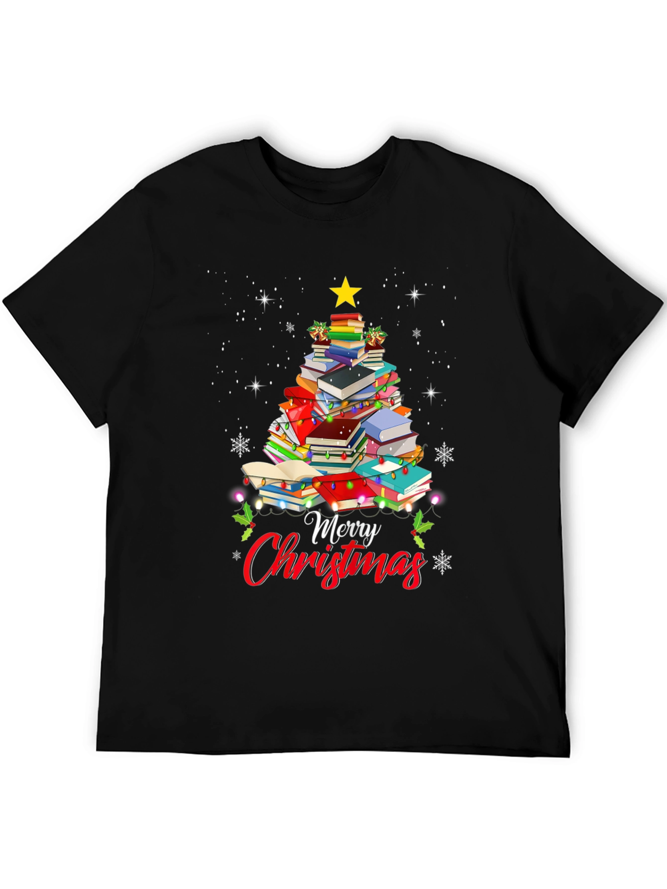 Book Christmas Tree T-Shirt