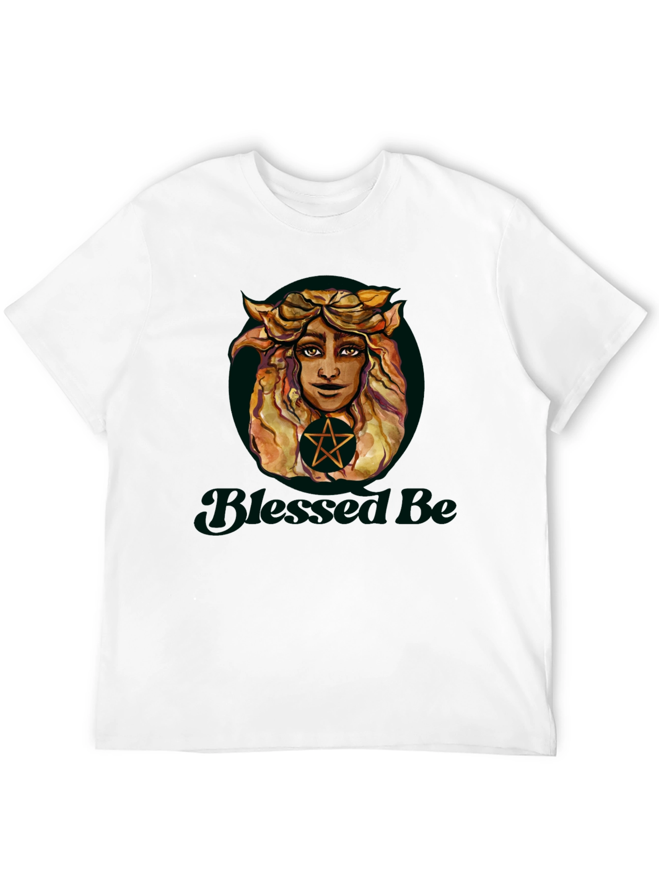 Blessed Be Witch T-Shirt - Dark Pagan Design