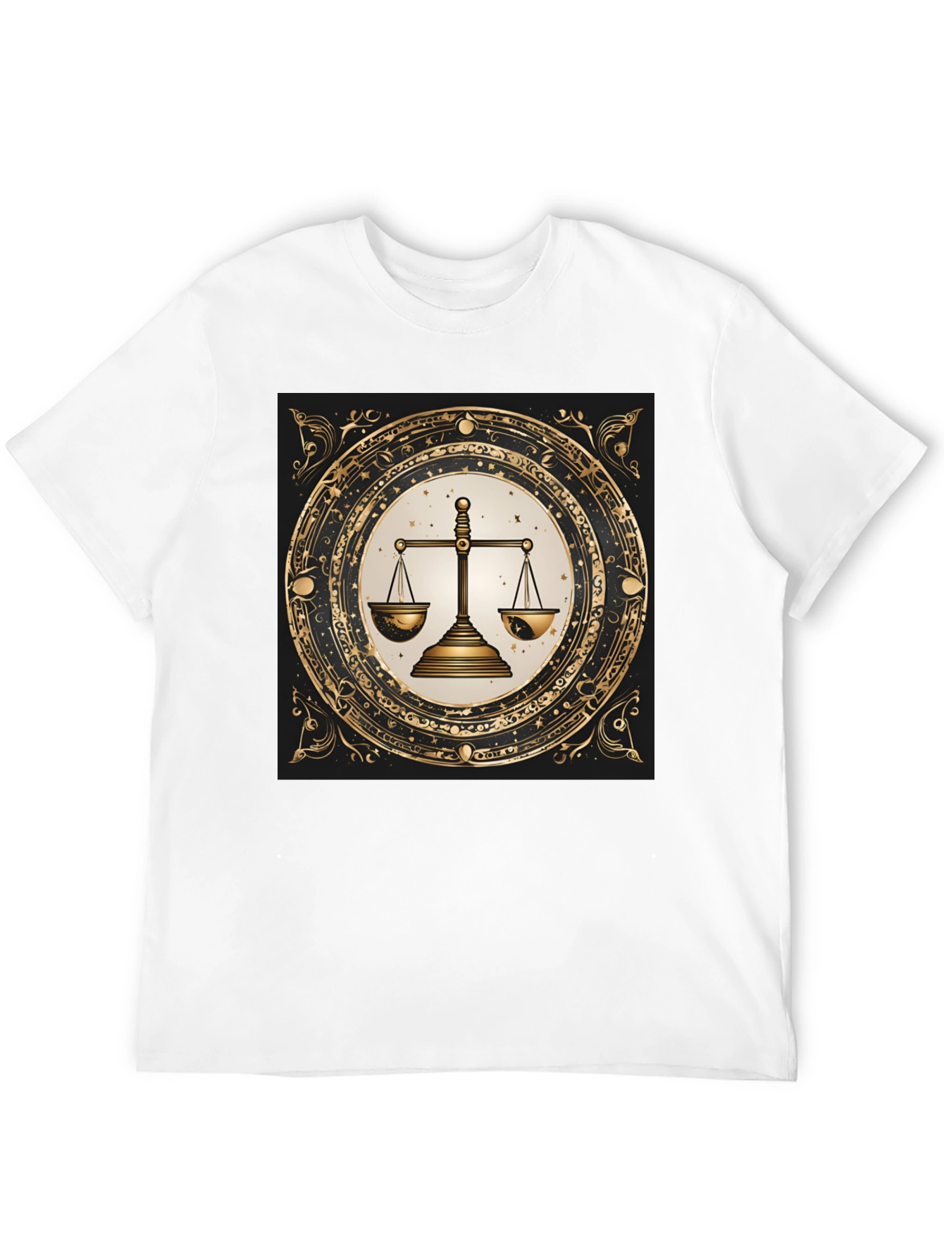 Libra Zodiac Black T-Shirt