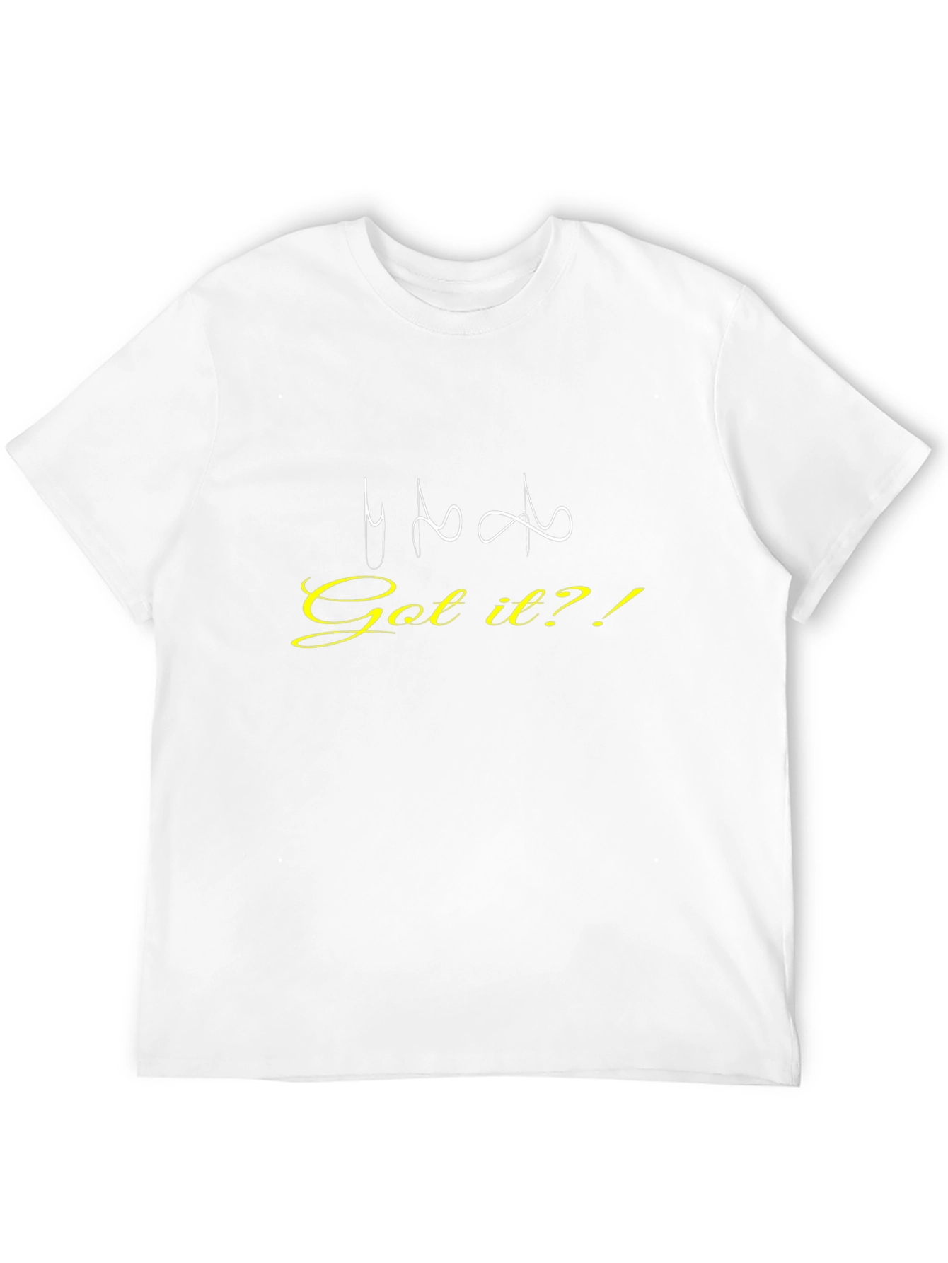 Got It?! Black Graphic Tee for Casual Wear