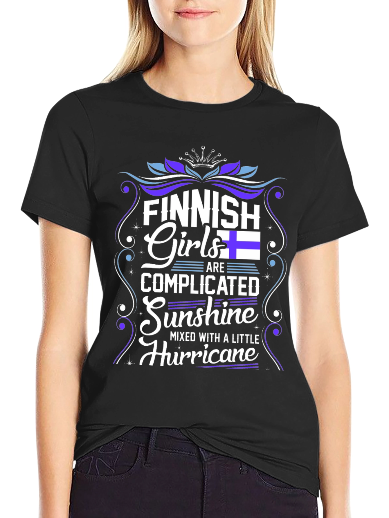 Finnish Girl Complicated Sunshine Hurricane T-Shirt