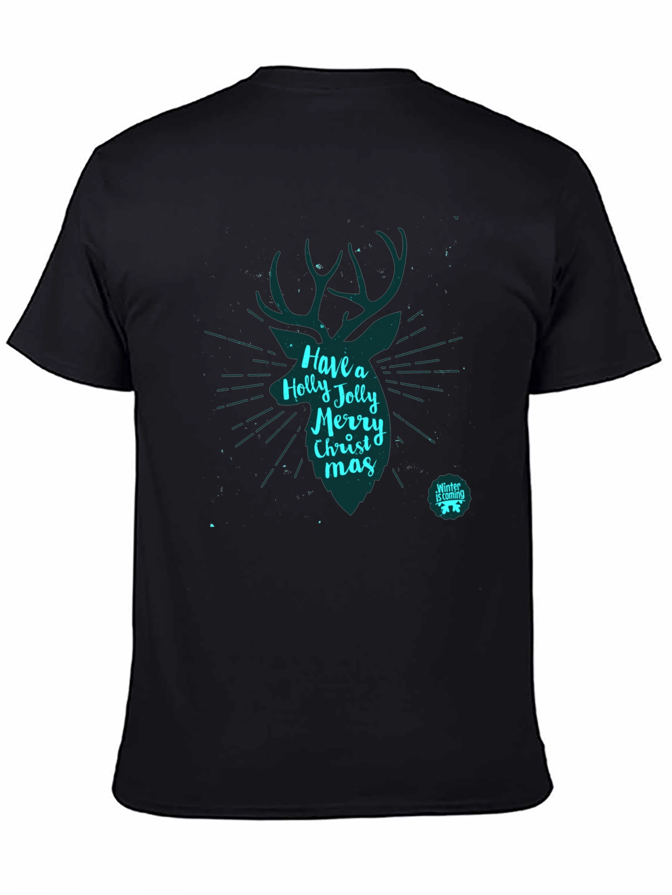 Festive Holiday Deer Graphic T-Shirt