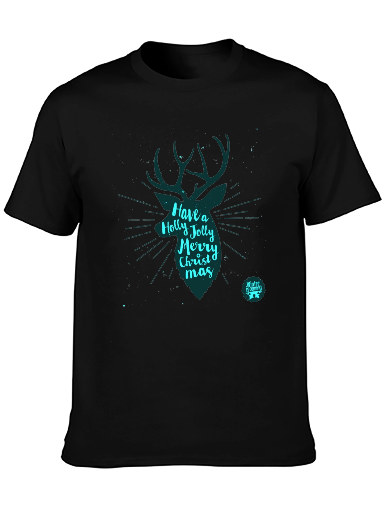 Festive Holiday Deer Graphic T-Shirt