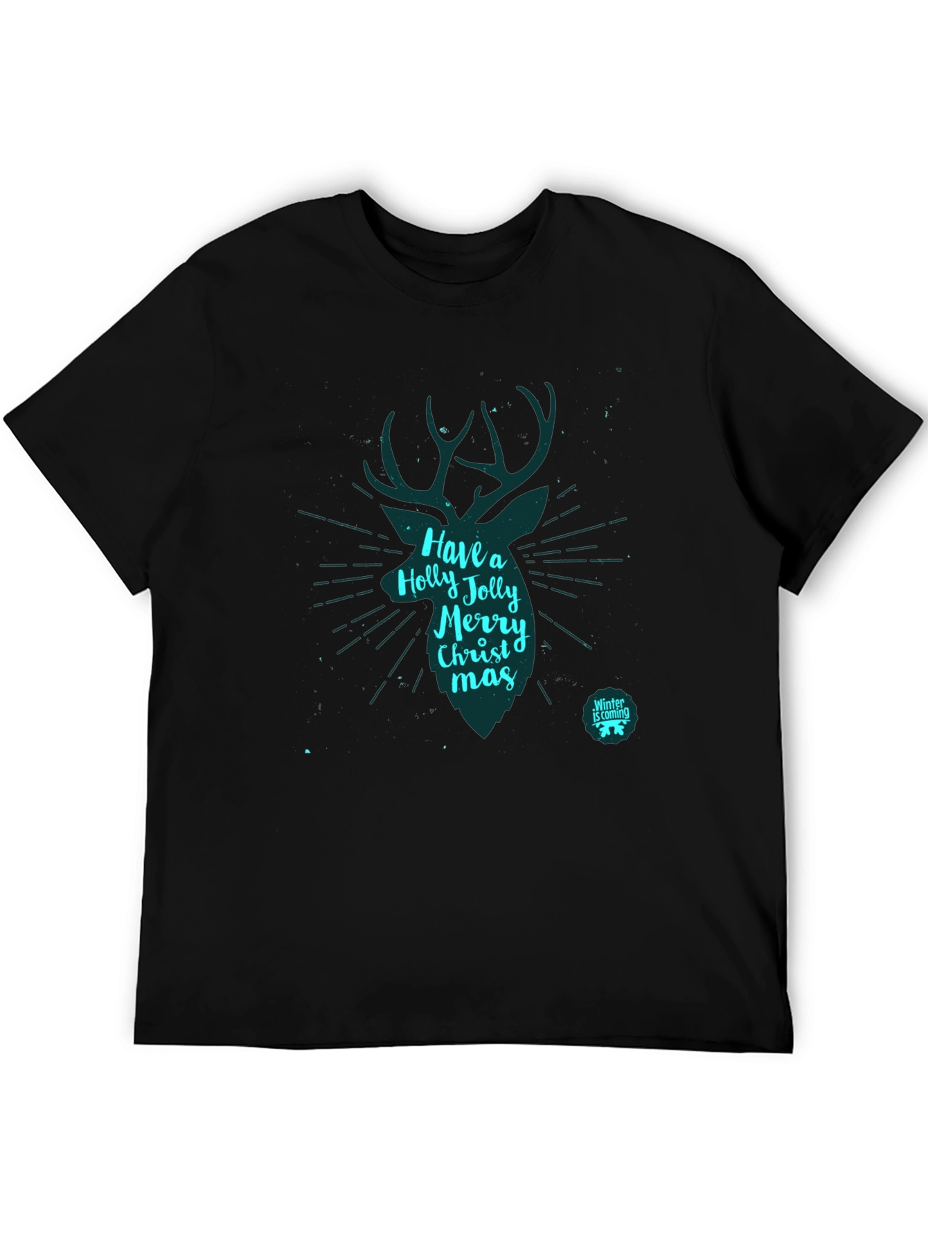 Festive Holiday Deer Graphic T-Shirt