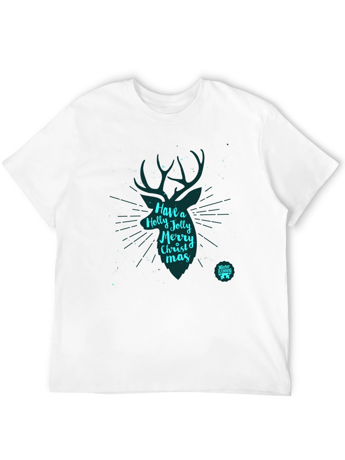 Festive Holiday Deer Graphic T-Shirt