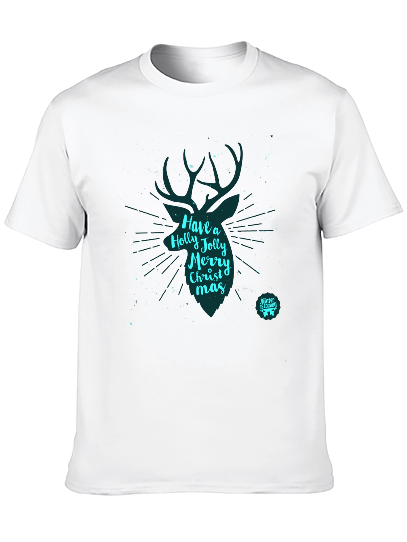 Festive Holiday Deer Graphic T-Shirt