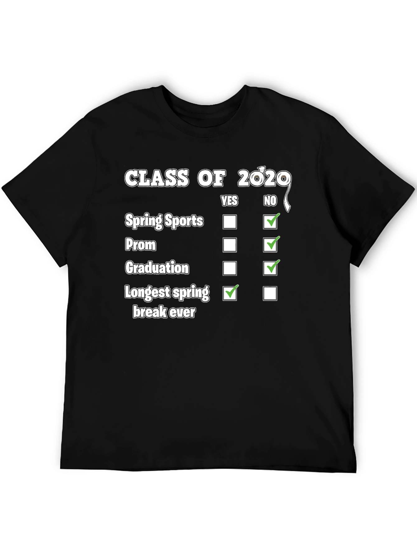 Class of 2020 T-Shirt Novelty Graduation Gift