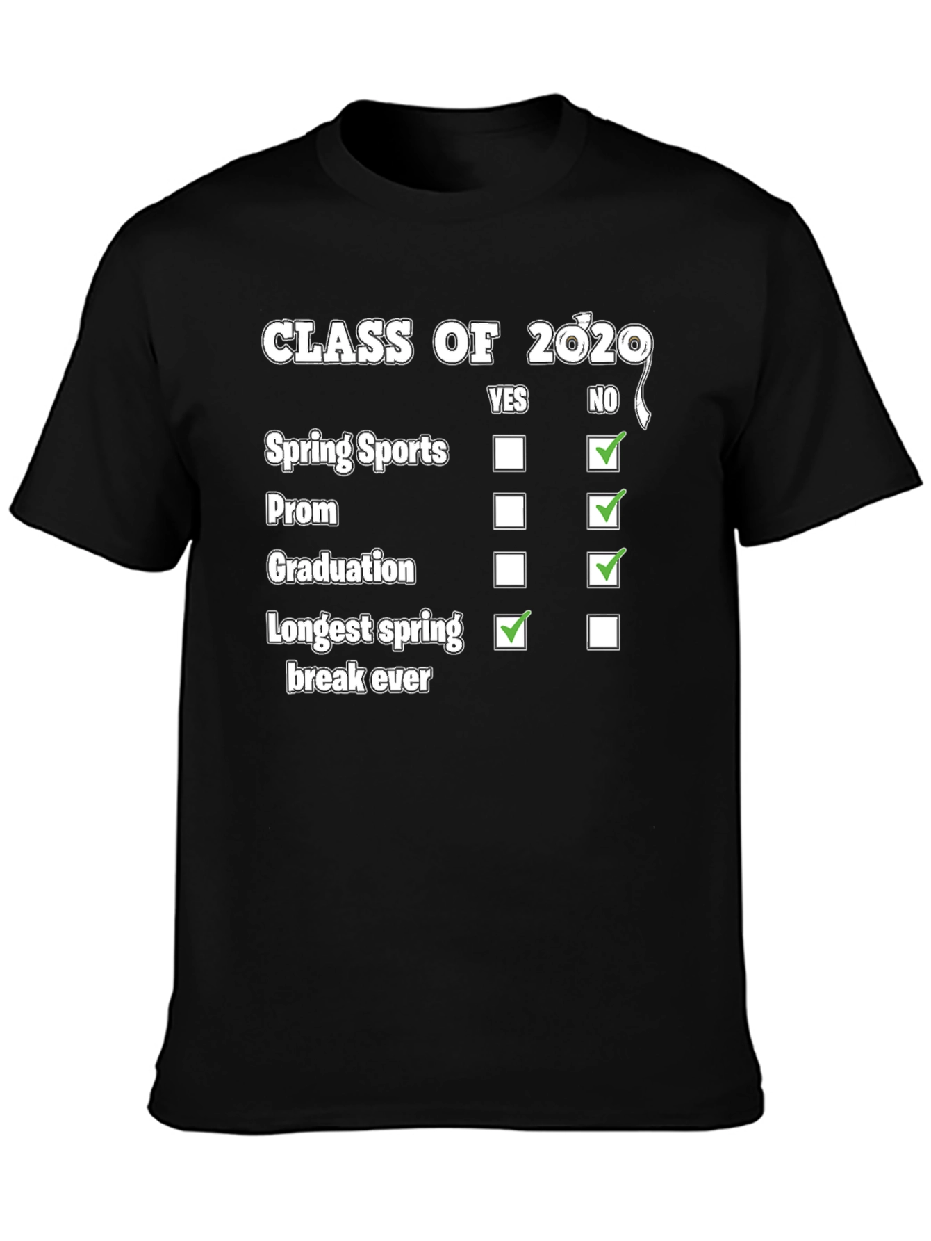 Class of 2020 T-Shirt Novelty Graduation Gift