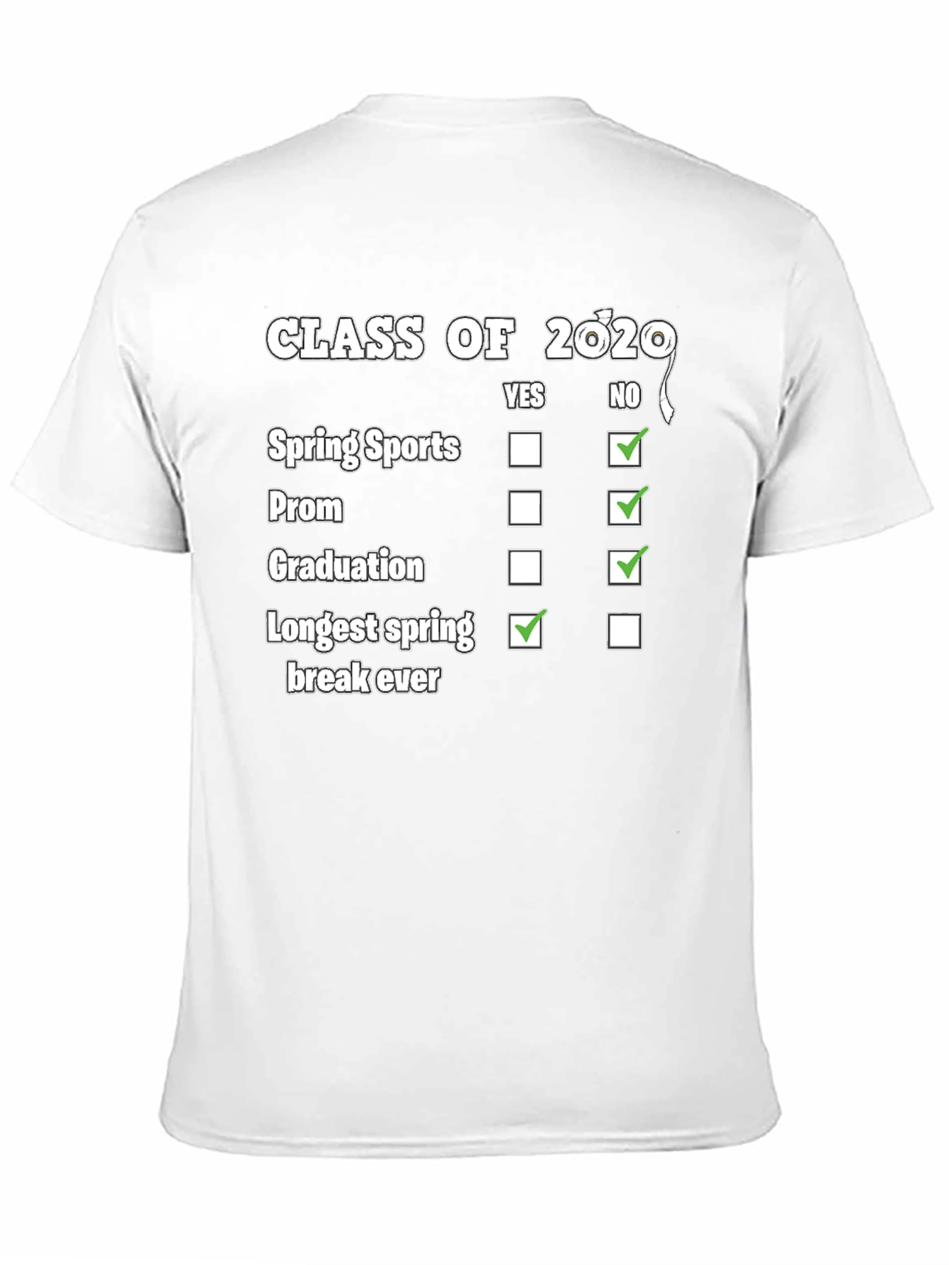 Class of 2020 T-Shirt Novelty Graduation Gift