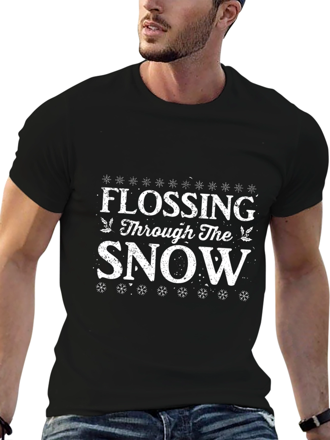 Flossing Through The Snow Holiday T-Shirt