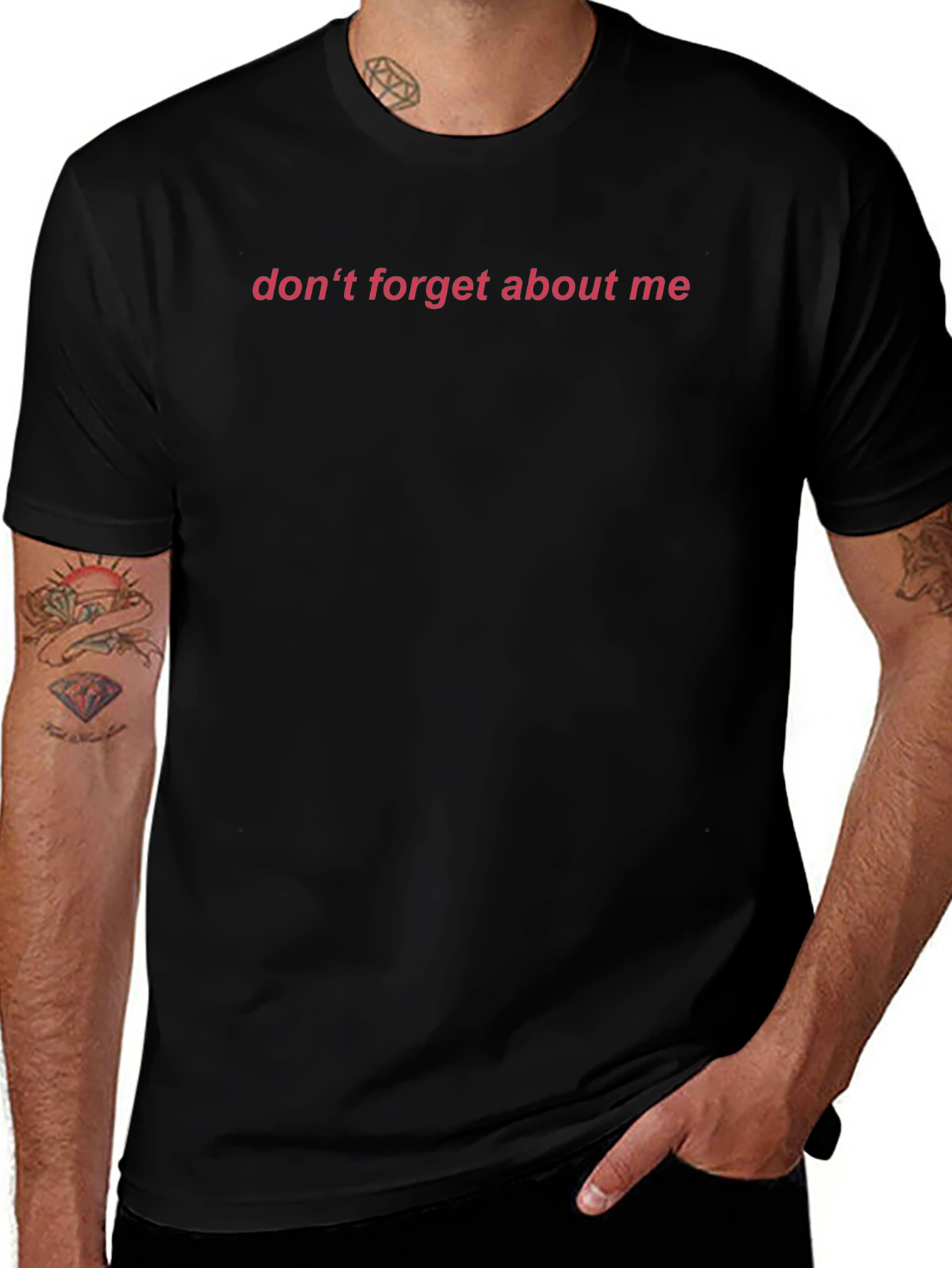 Dont Forget About Me Graphic Tee - Black