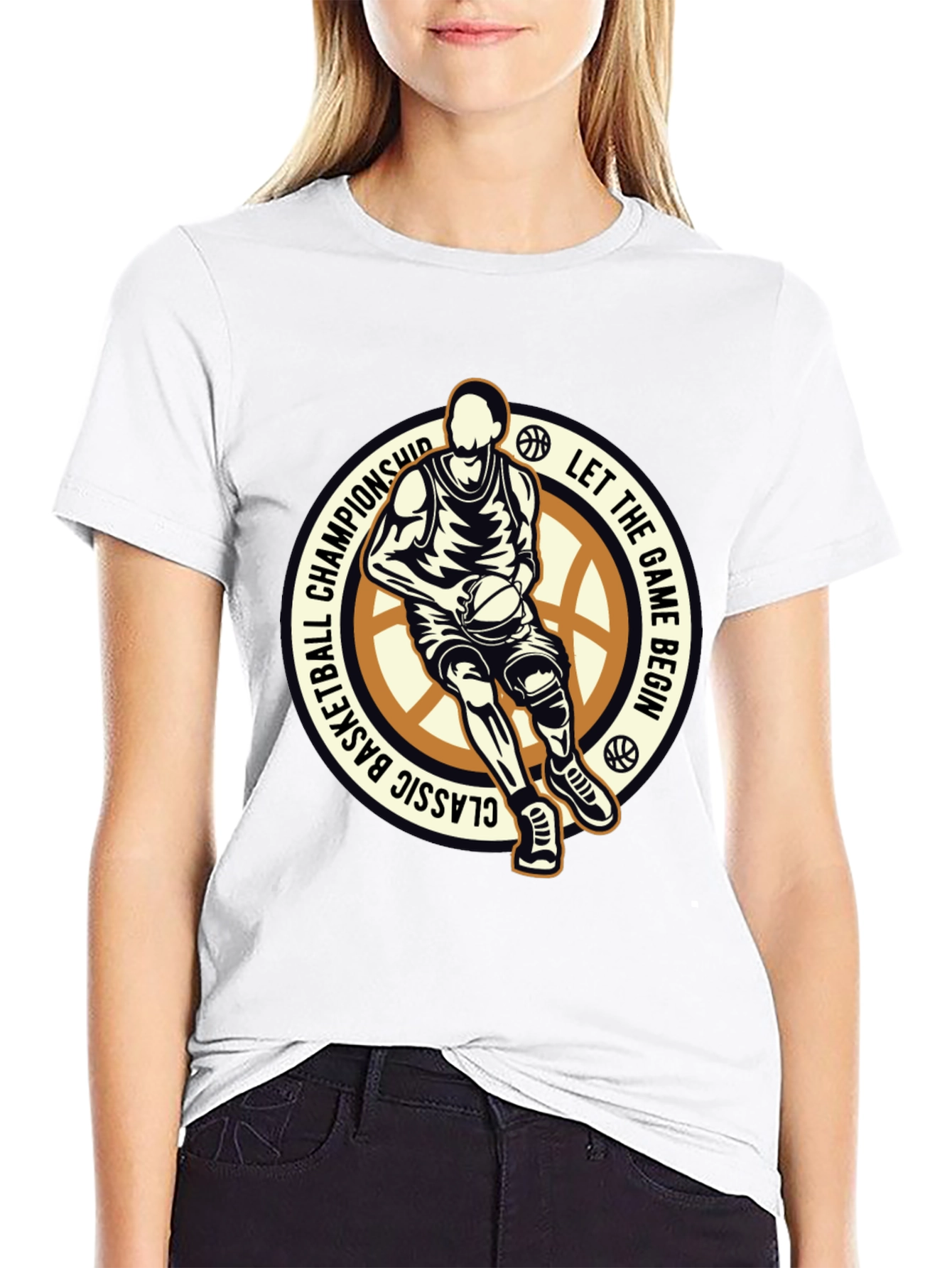 Classic Basketball Championship Graphic T-Shirt