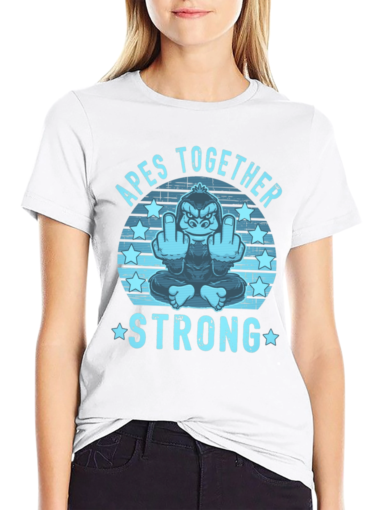 Apes Together Strong Graphic Tee - Black
