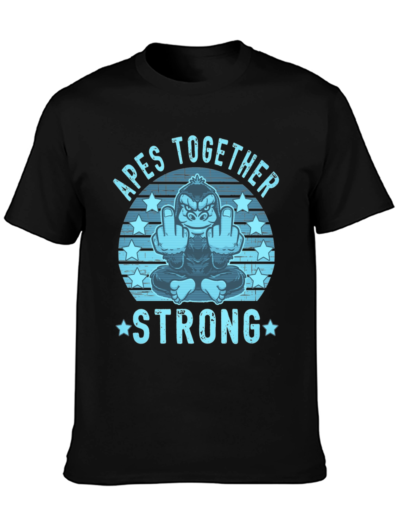 Apes Together Strong Graphic Tee - Black