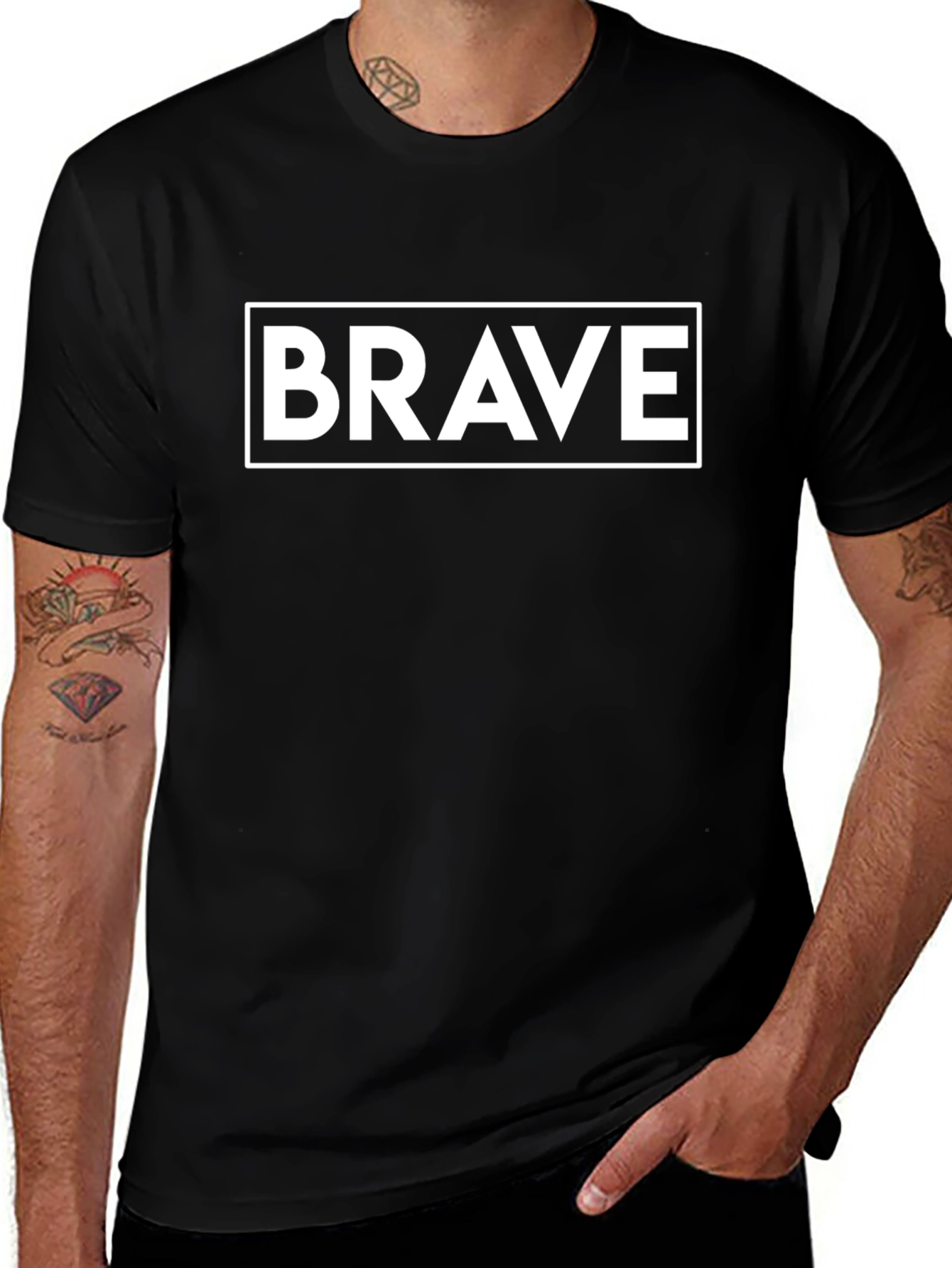 Brave Graphic Tee - Bold Statement T-Shirt