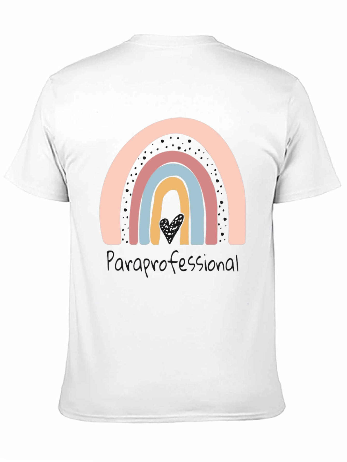Paraprofessional Rainbow Graphic Tee - Soft Cotton Blend