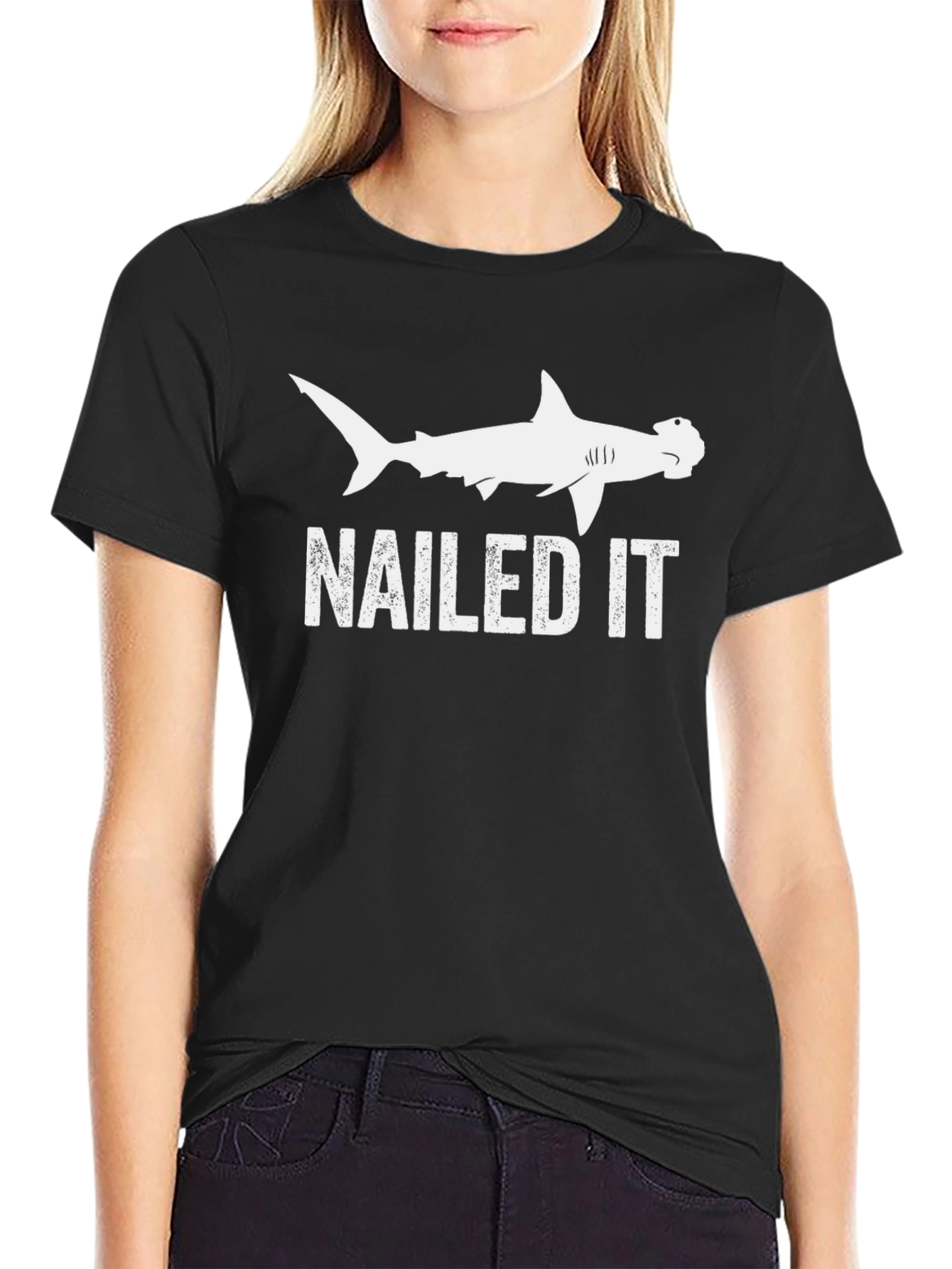 Nailed It Hammerhead Shark Graphic Tee