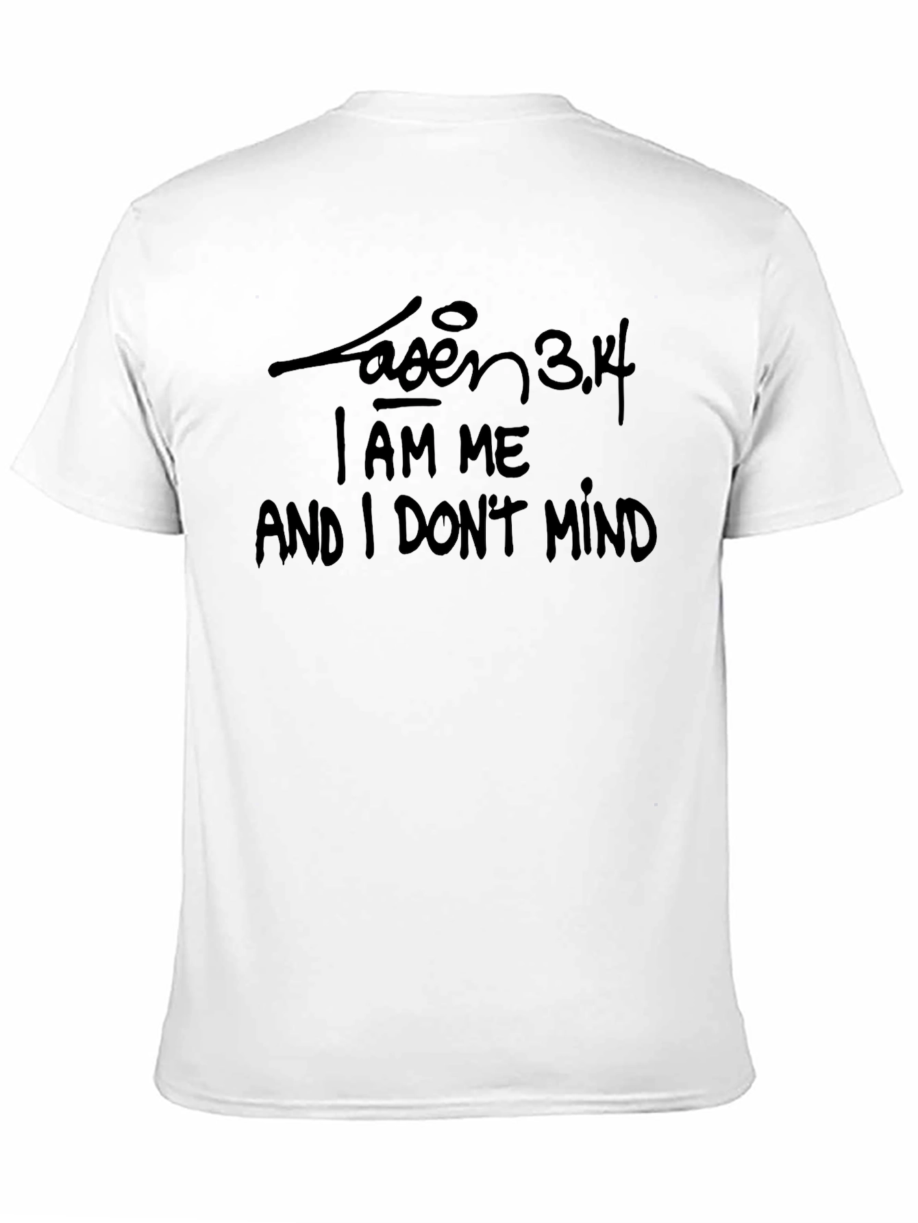 Black T-Shirt with I AM ME Quote