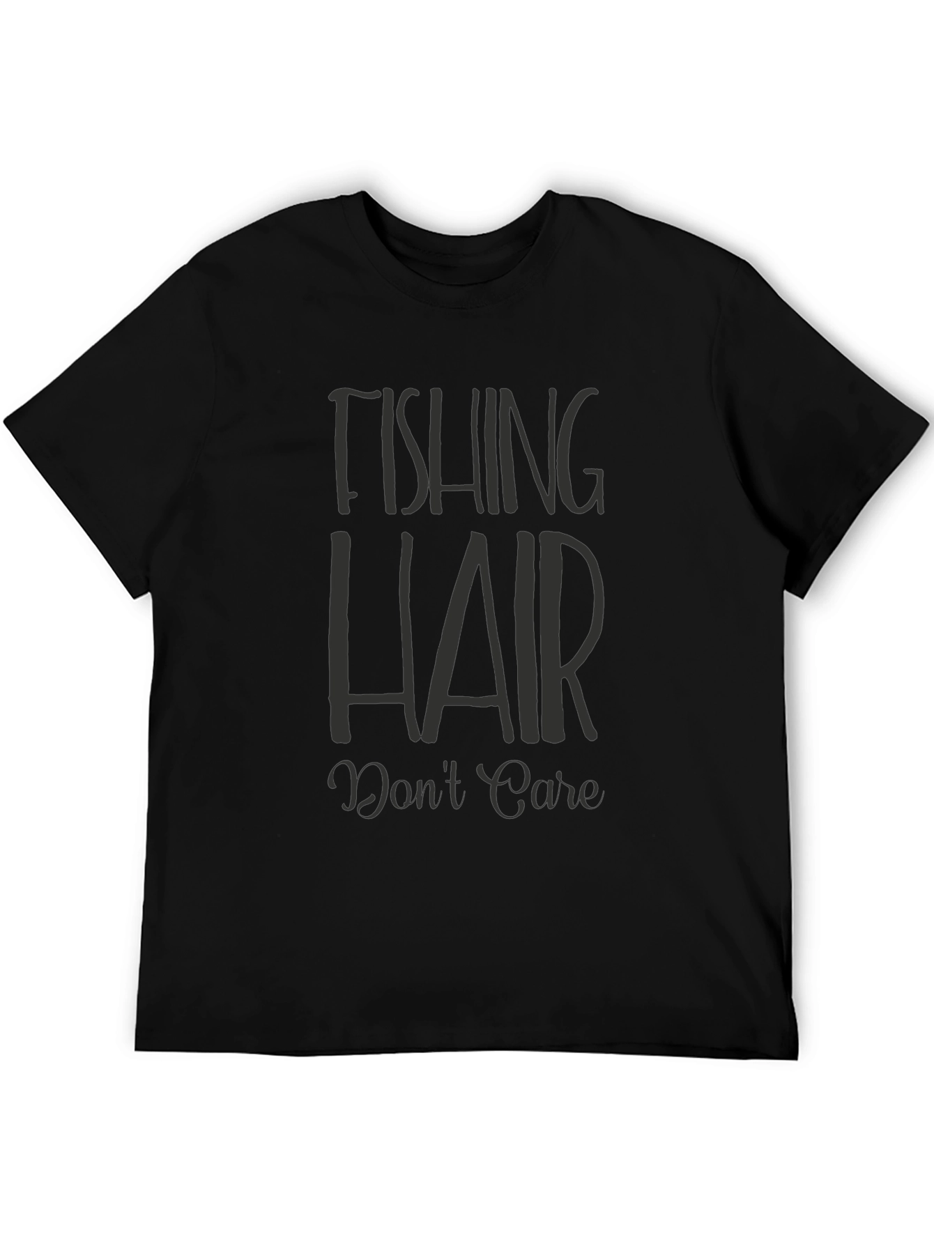 Fishing Hair Dont Care Graphic Tee