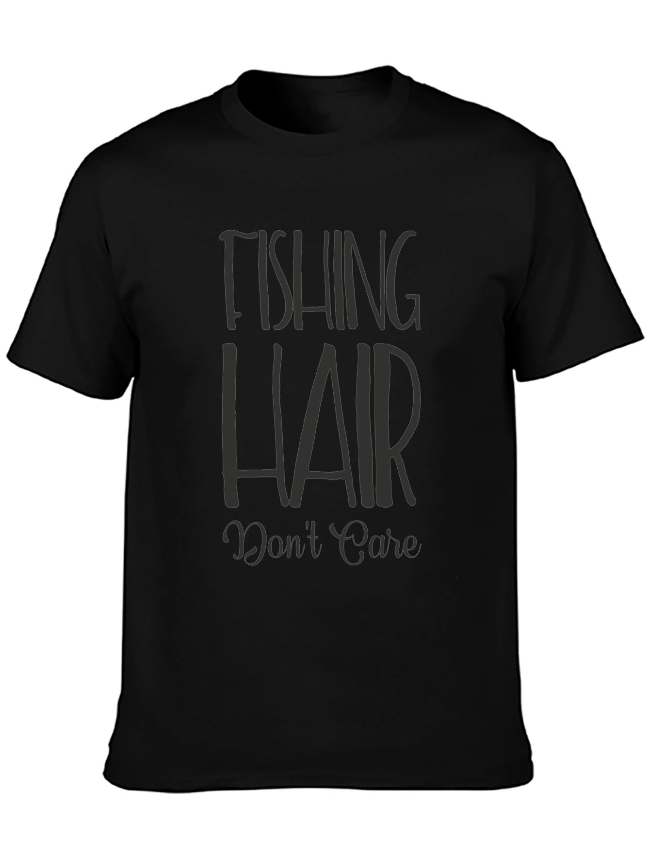 Fishing Hair Dont Care Graphic Tee