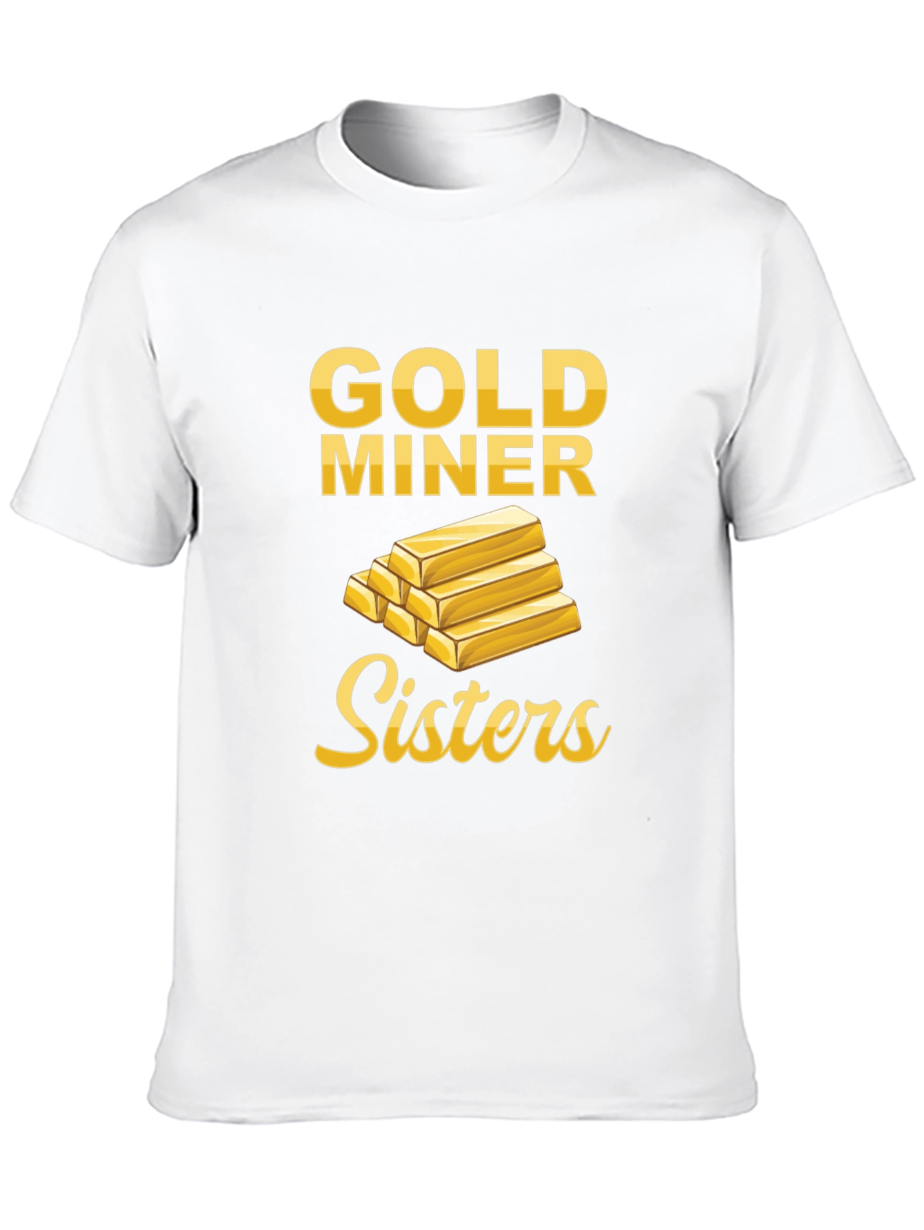 Gold Miner Sisters Graphic Tee - Novelty T-Shirt