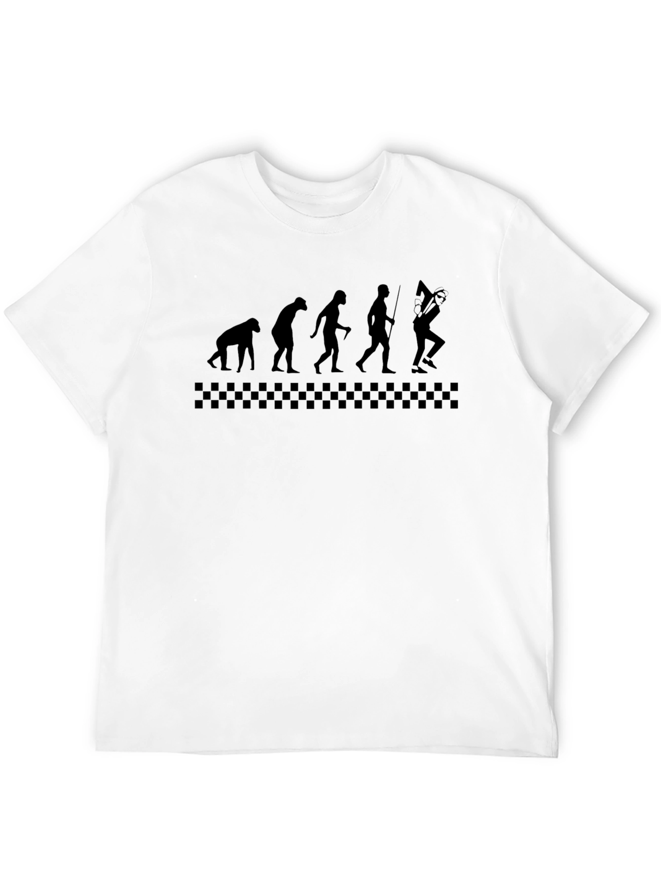 Evolution of Trombone Player Mens Black T-Shirt