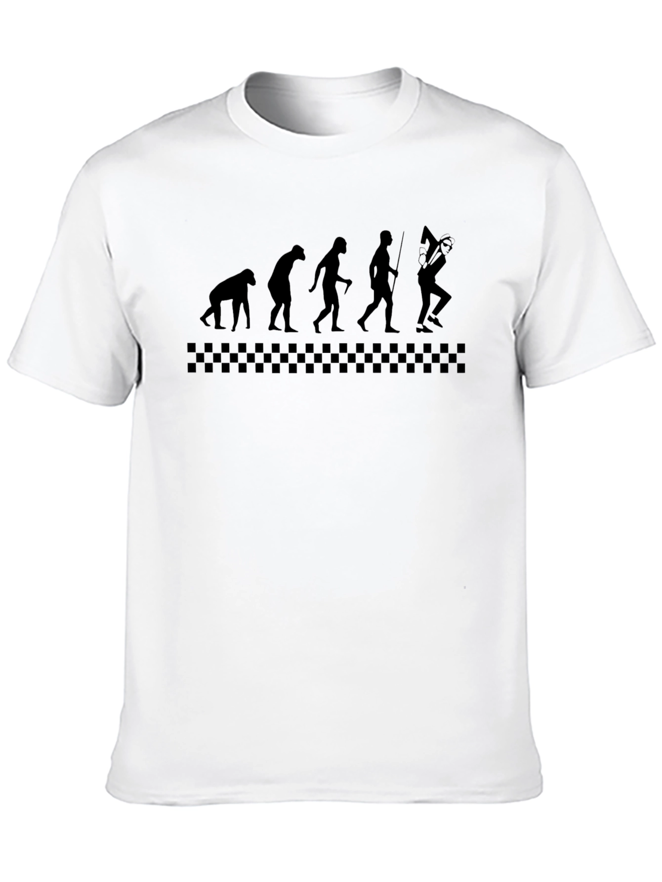 Evolution of Trombone Player Mens Black T-Shirt