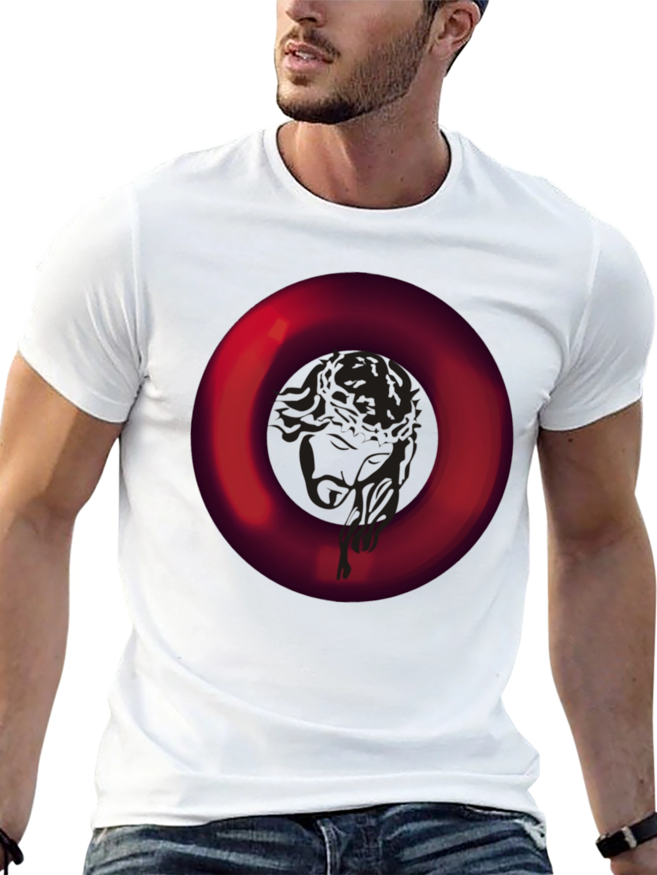Bold Ring Graphic Tee - Modern Casual Style