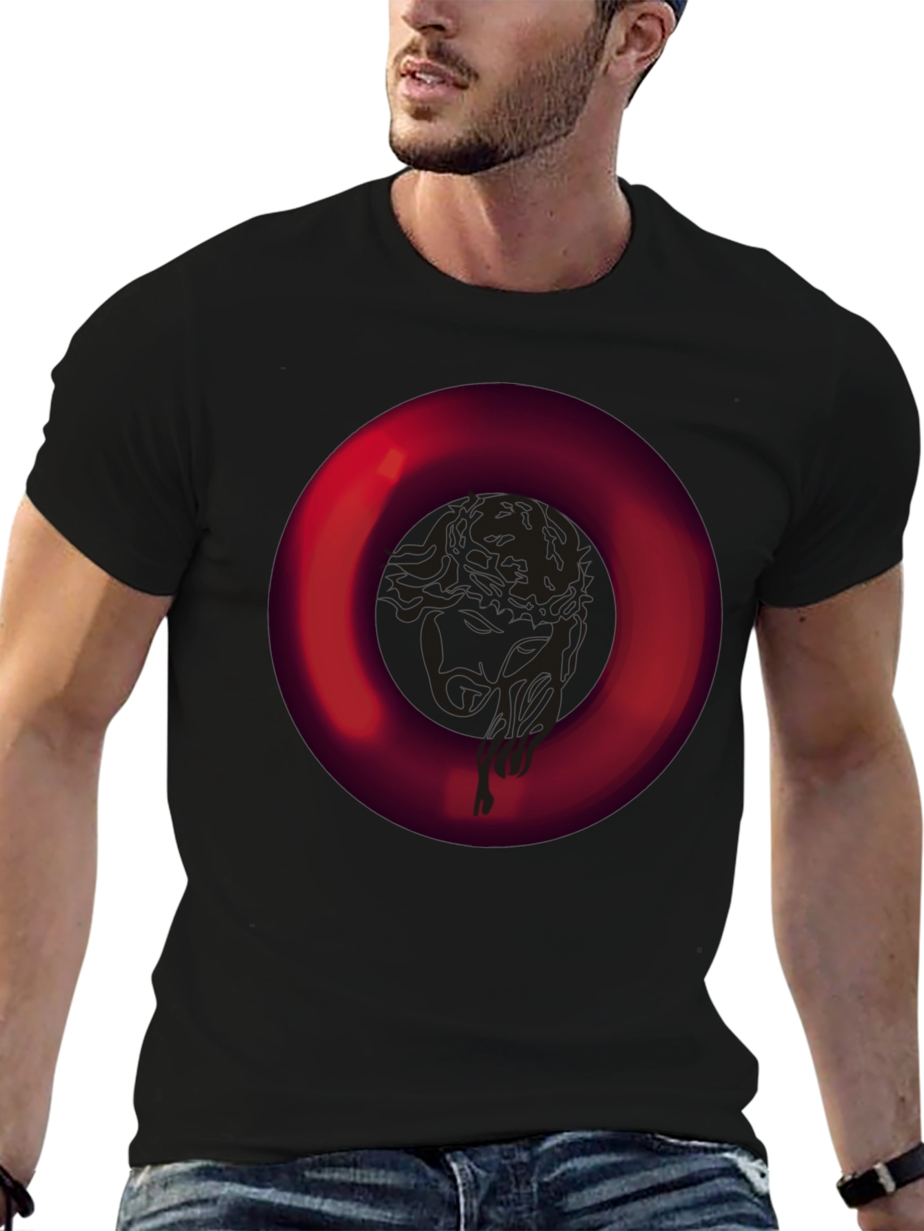 Bold Ring Graphic Tee - Modern Casual Style