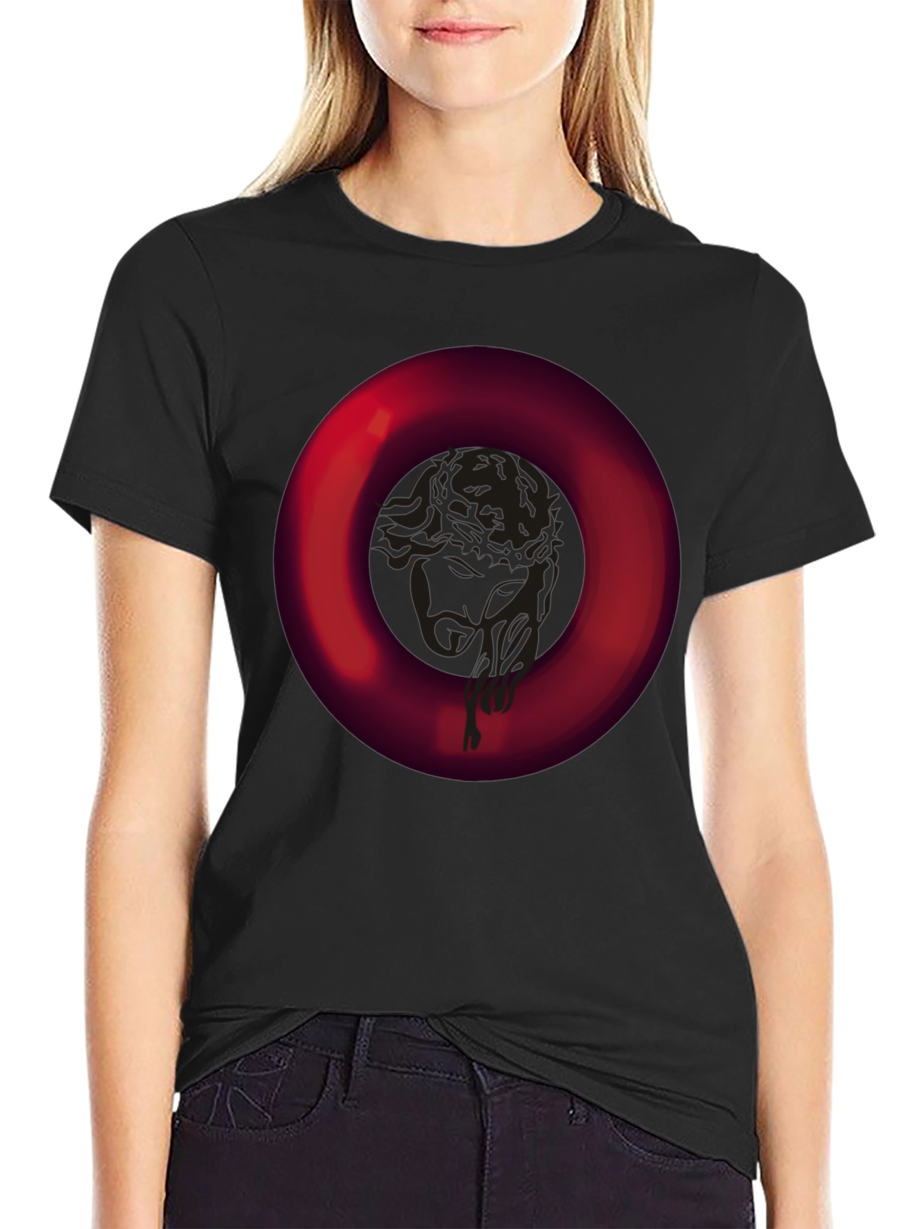 Bold Ring Graphic Tee - Modern Casual Style
