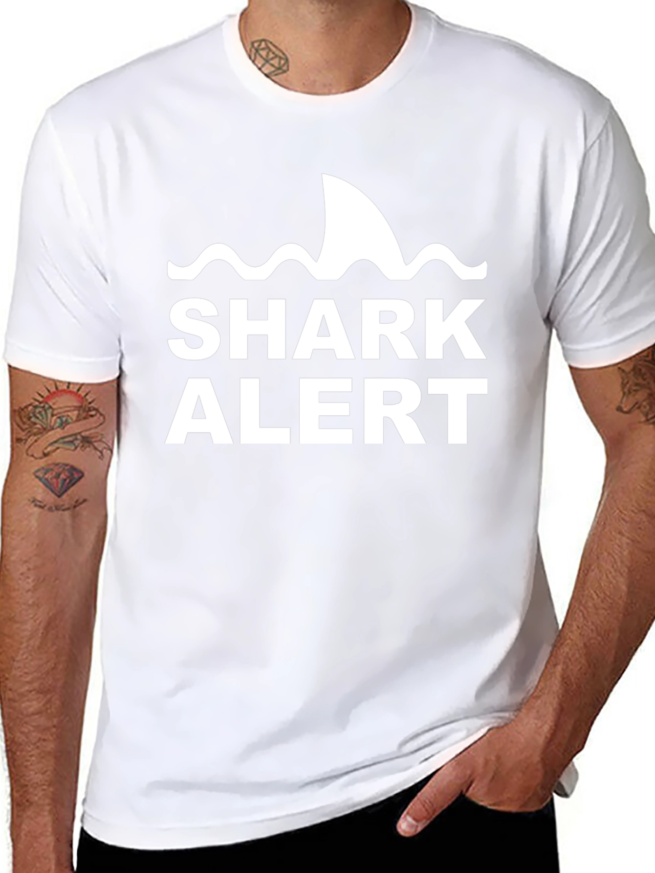 Shark Alert T-Shirt - Novelty Graphic Tee