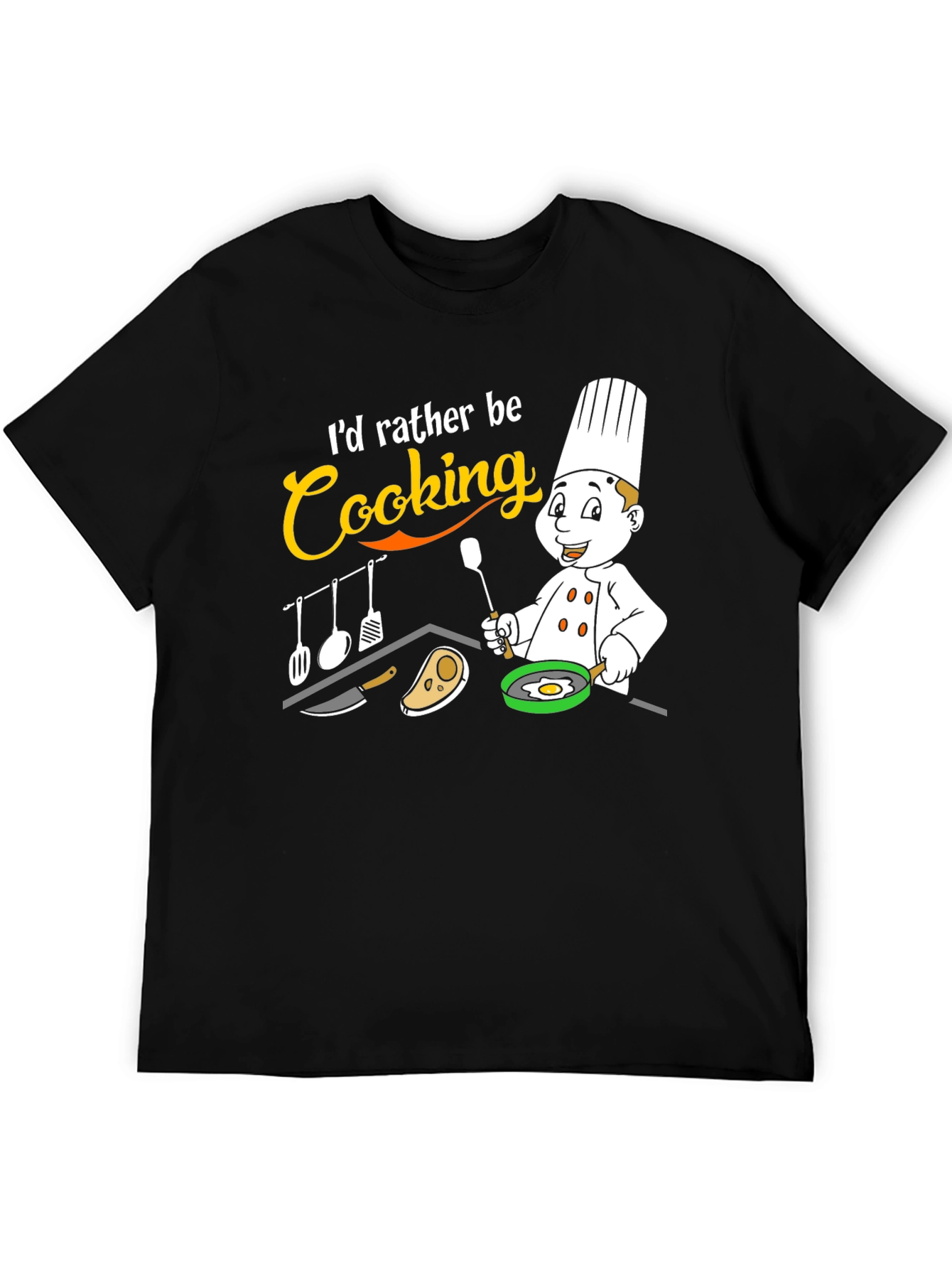 Id Rather Be Cooking T-Shirt Chef Gift