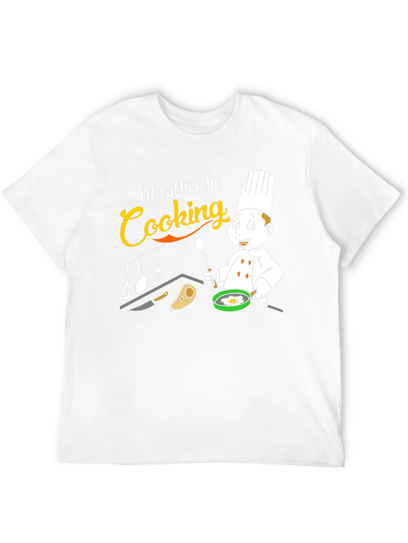 Id Rather Be Cooking T-Shirt Chef Gift