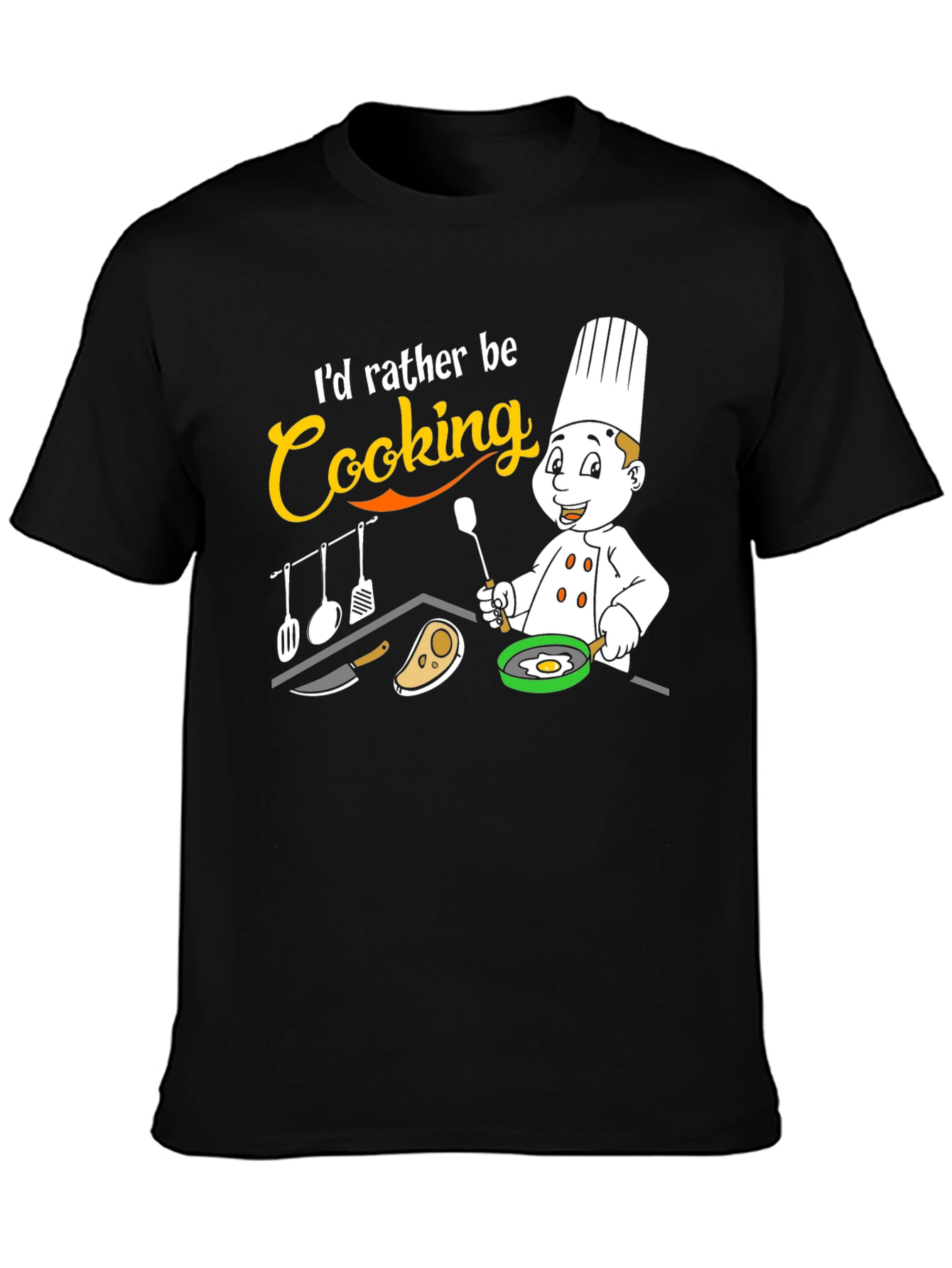 Id Rather Be Cooking T-Shirt Chef Gift
