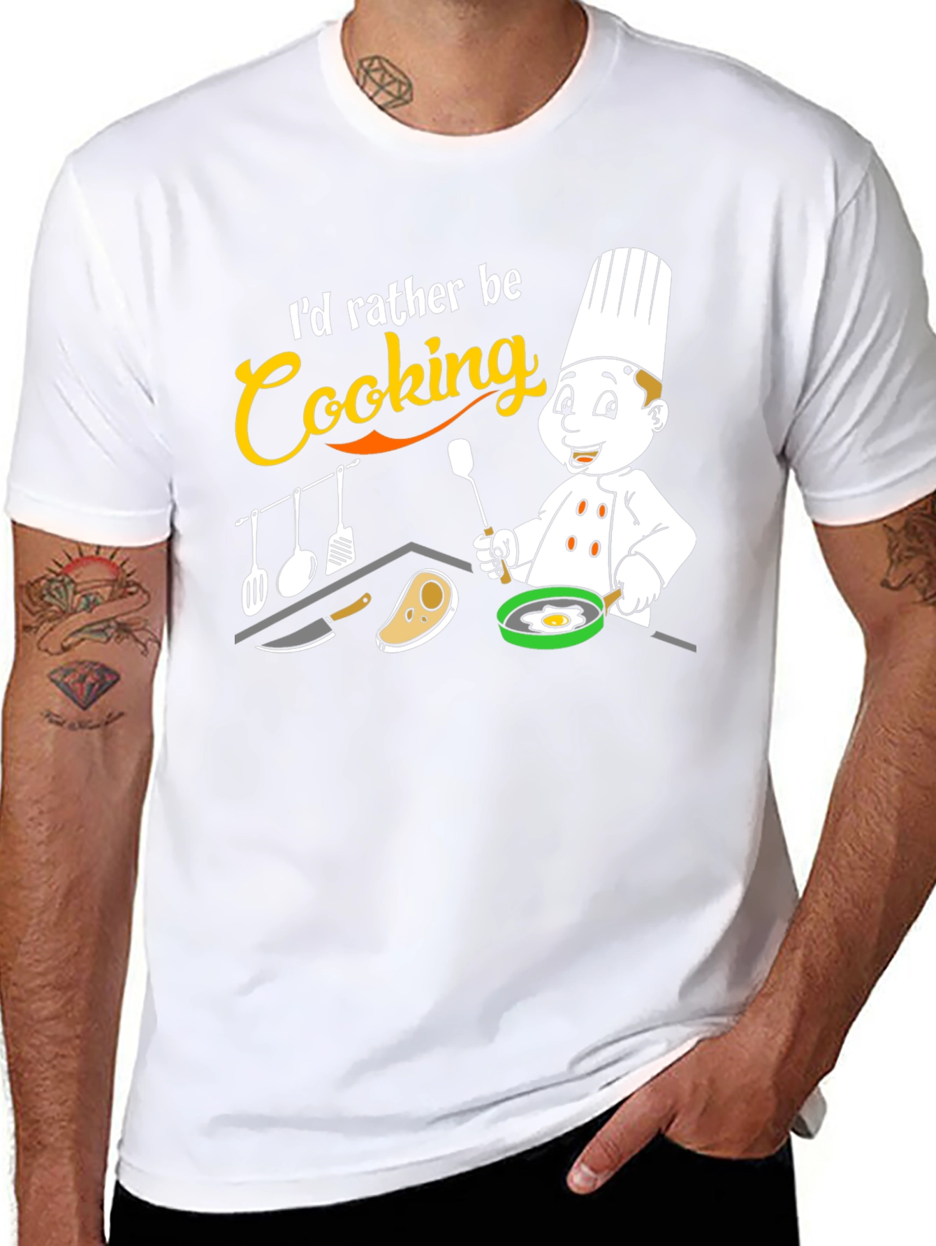 Id Rather Be Cooking T-Shirt Chef Gift