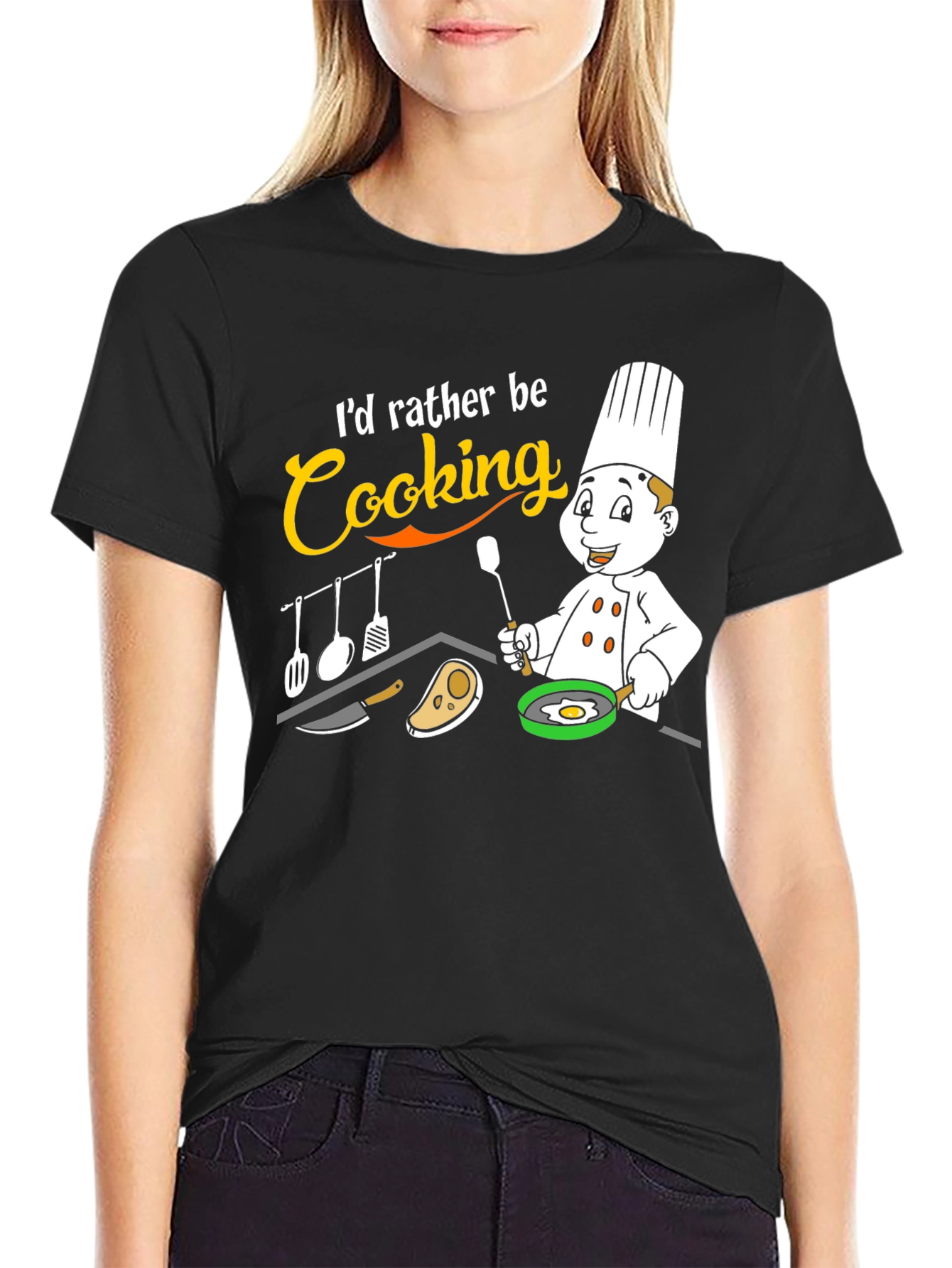 Id Rather Be Cooking T-Shirt Chef Gift