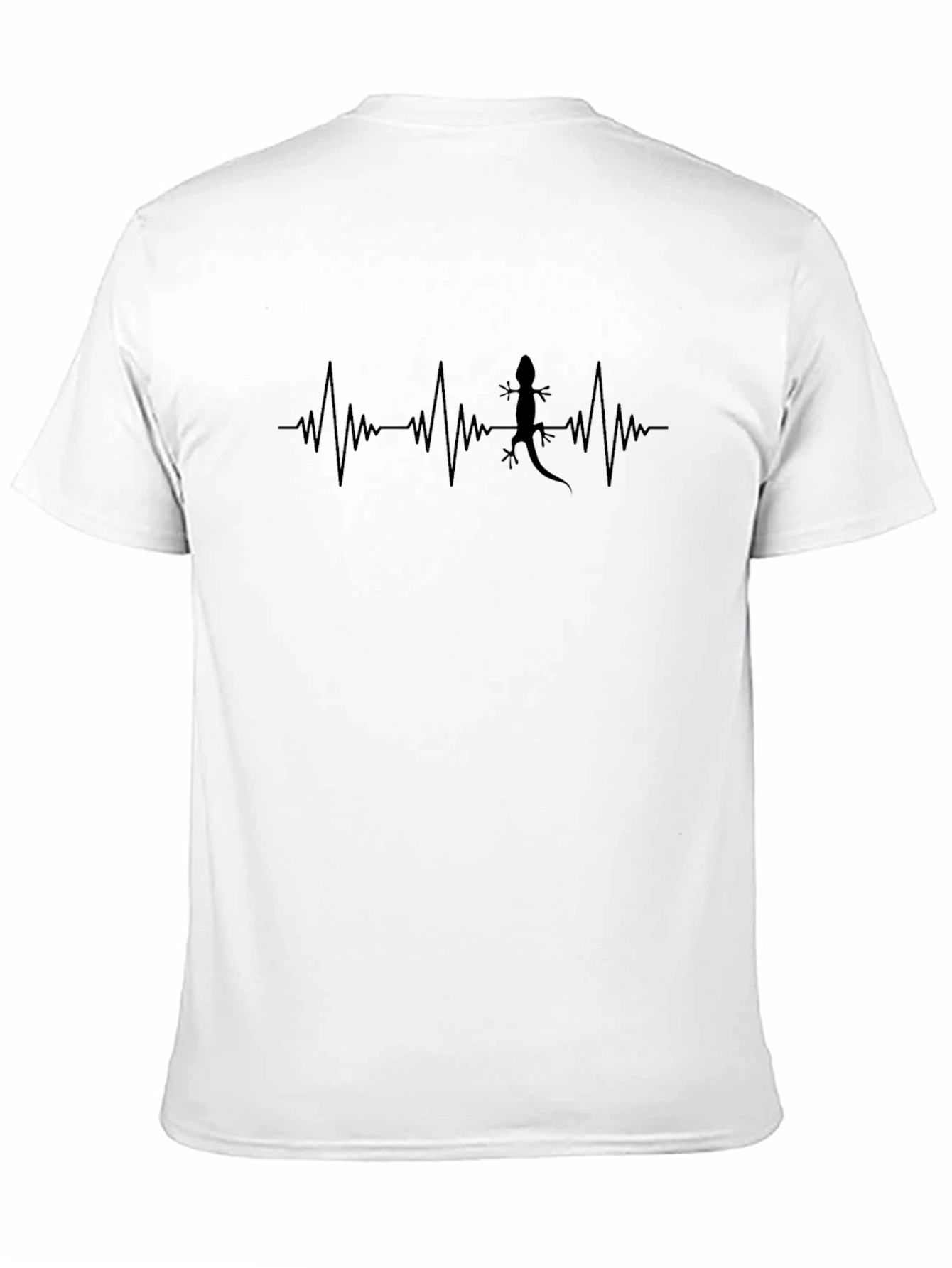 Lizard Heartbeat T-Shirt - Quirky Mens Tee
