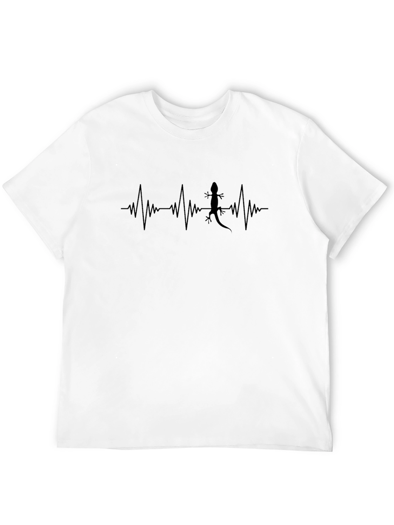 Lizard Heartbeat T-Shirt - Quirky Mens Tee