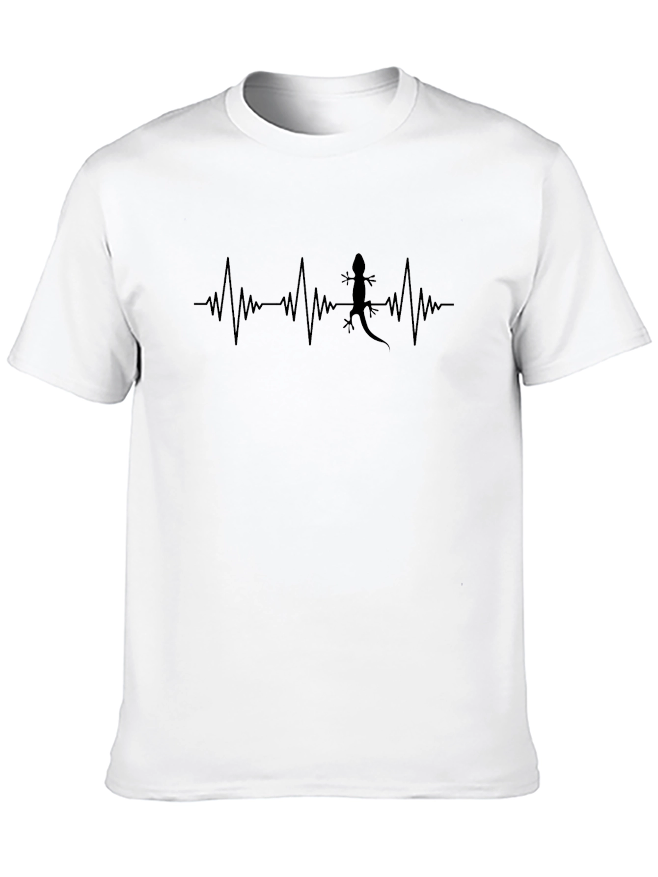 Lizard Heartbeat T-Shirt - Quirky Mens Tee