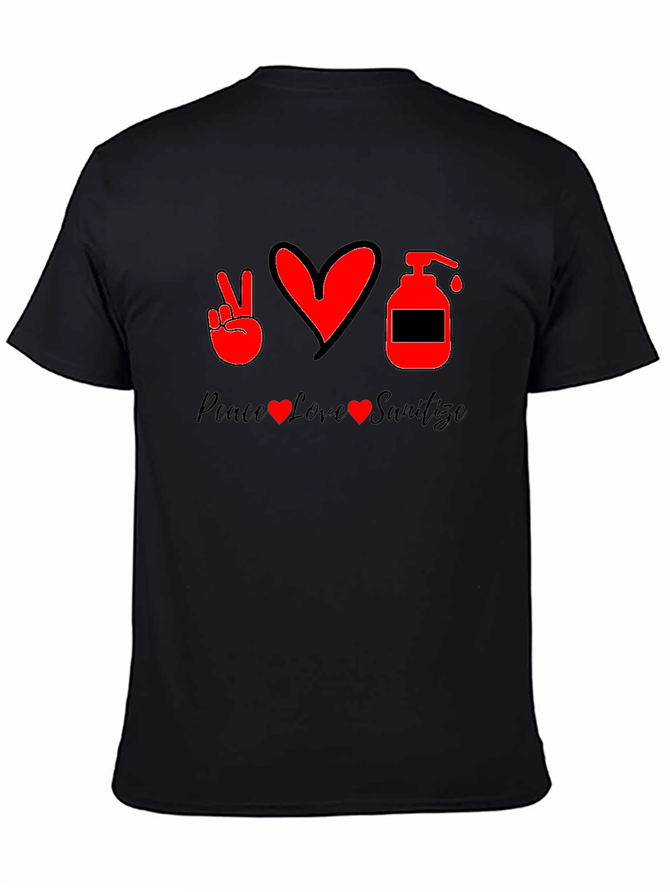 Peace Love Sanitize Graphic T-Shirt