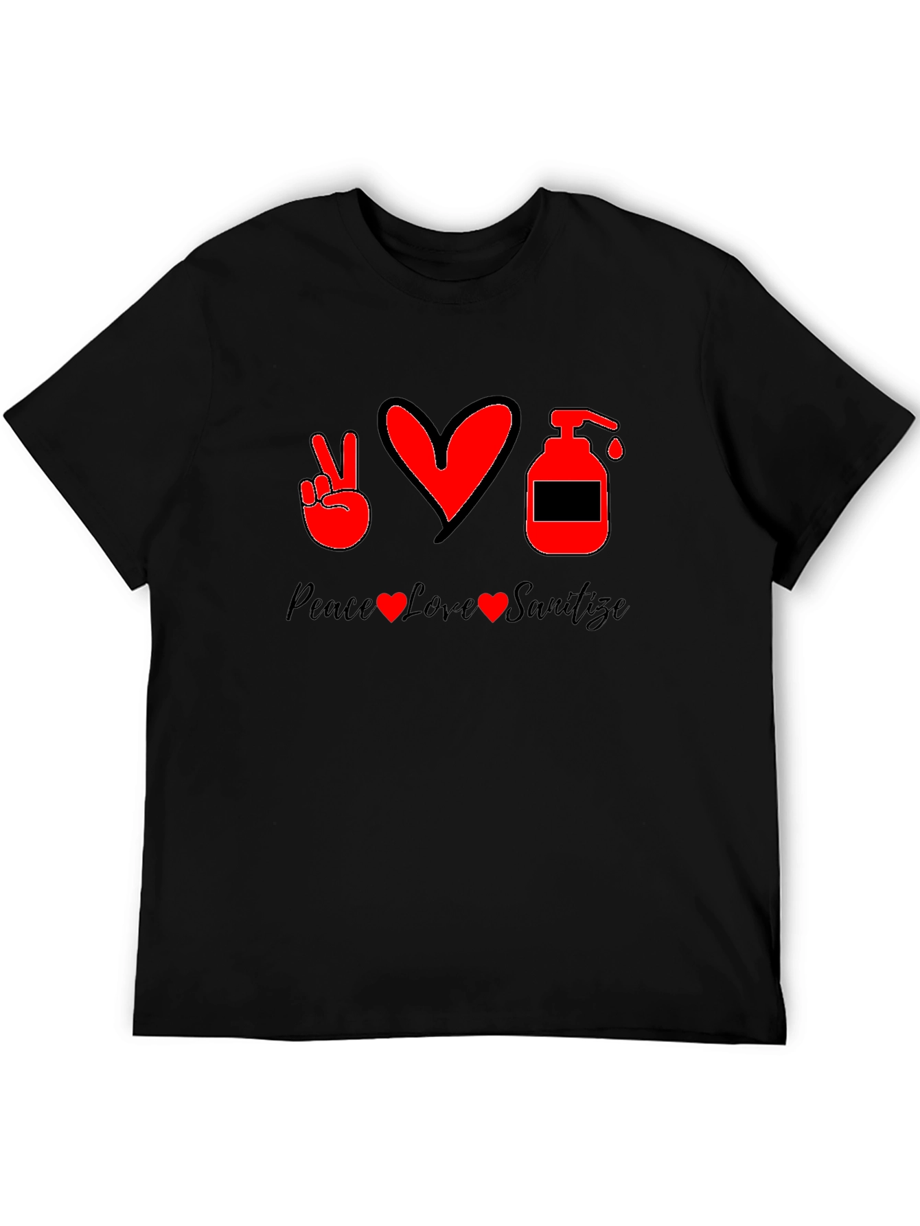 Peace Love Sanitize Graphic T-Shirt