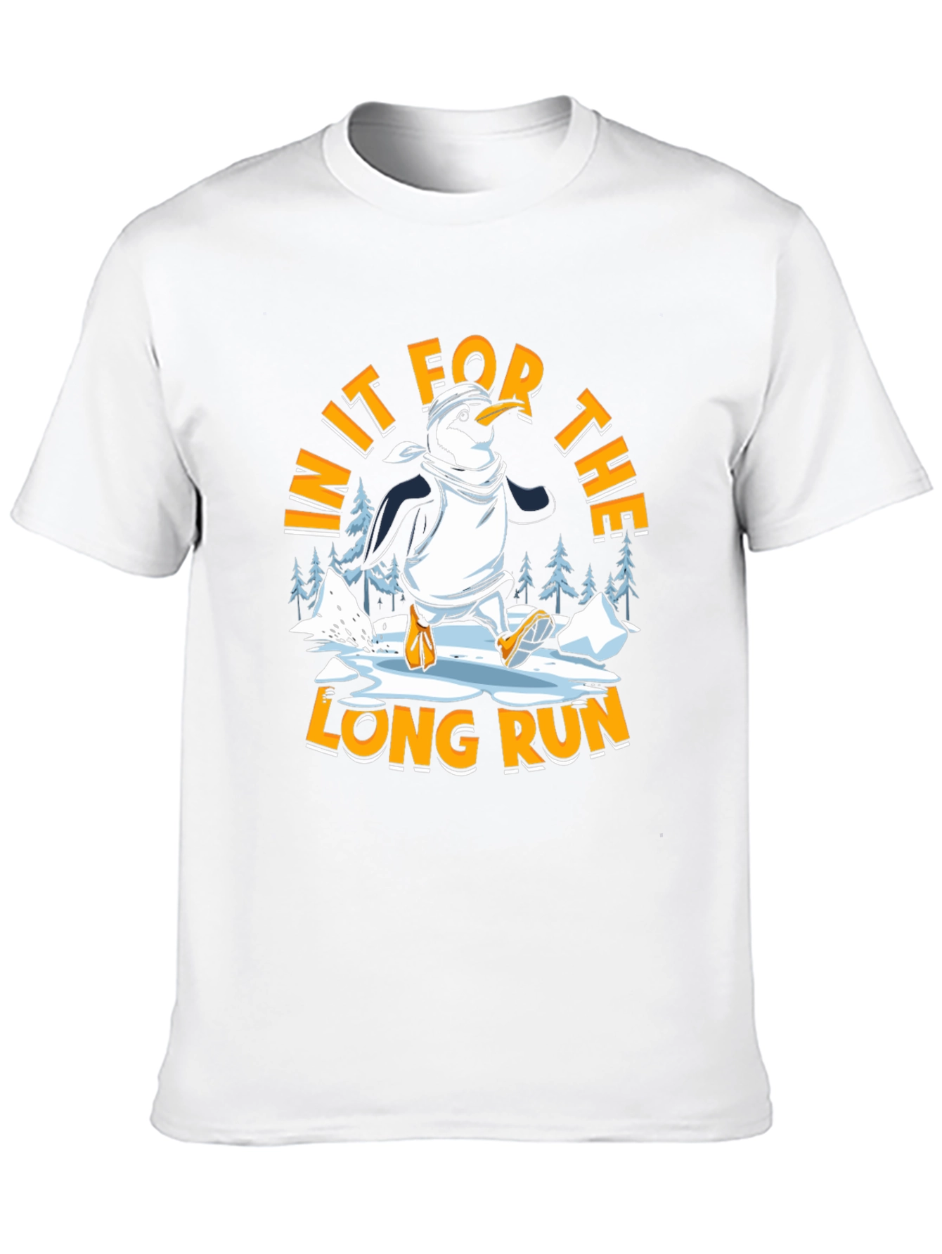 Penguin Running Black T-shirt