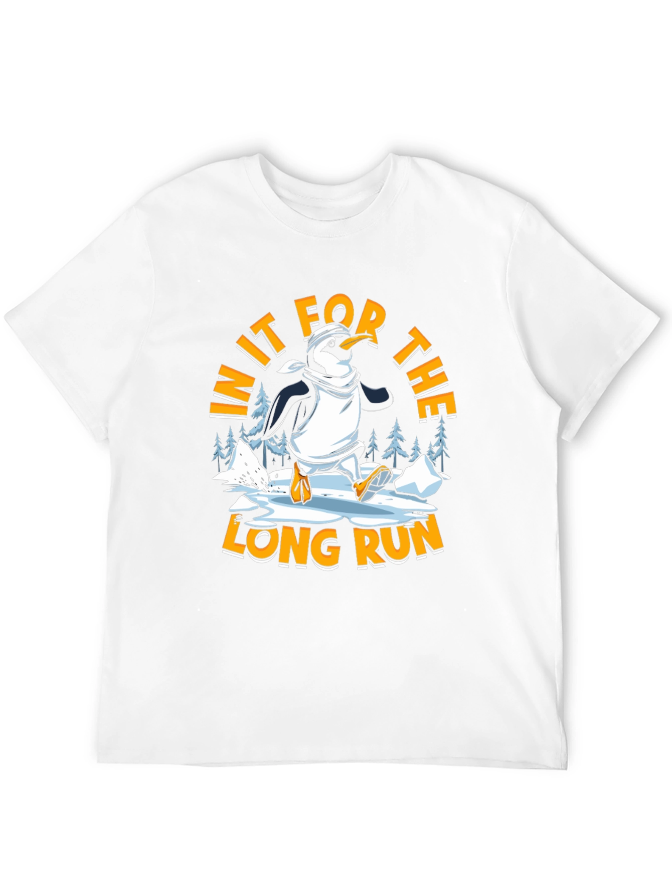 Penguin Running Black T-shirt