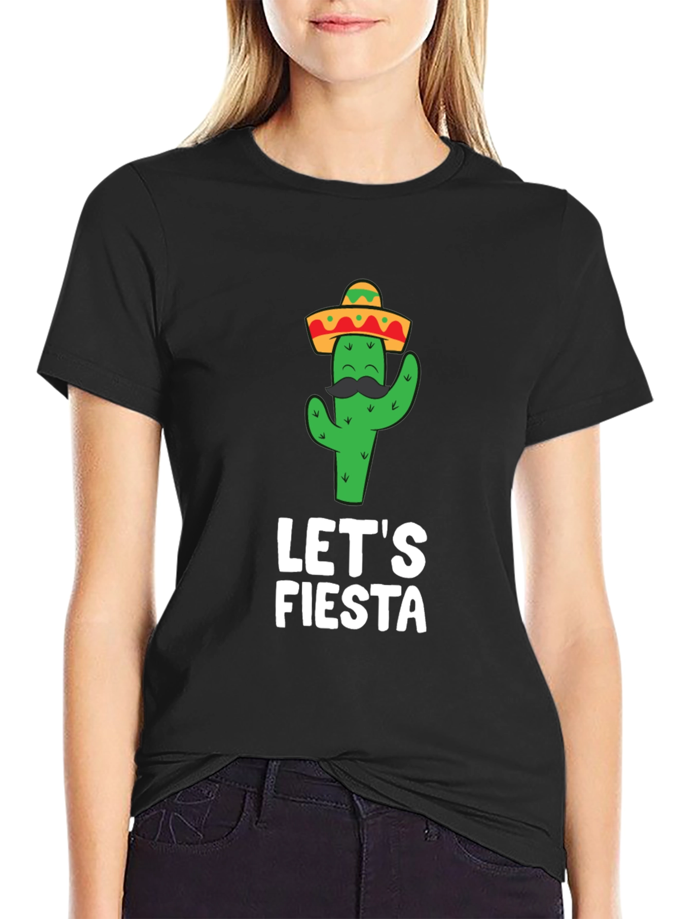 Lets Fiesta Cactus T-Shirt - Mens Short Sleeve