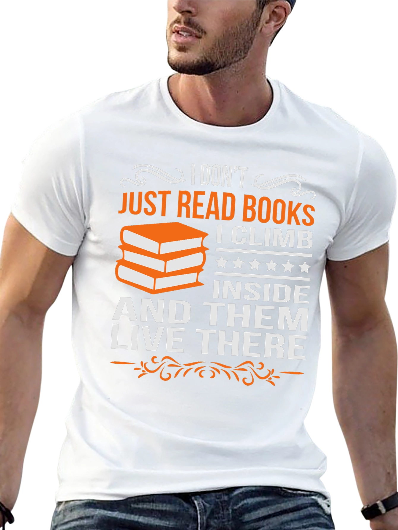 Book Lover T-Shirt: Climb Inside and Live There