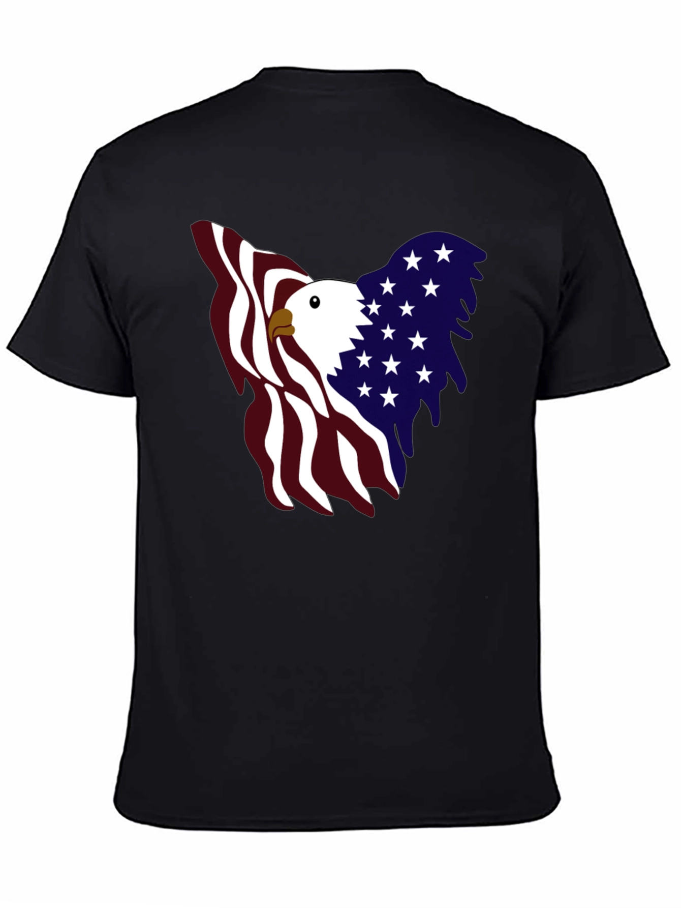 Patriotic Eagle Graphic Tee - USA Pride